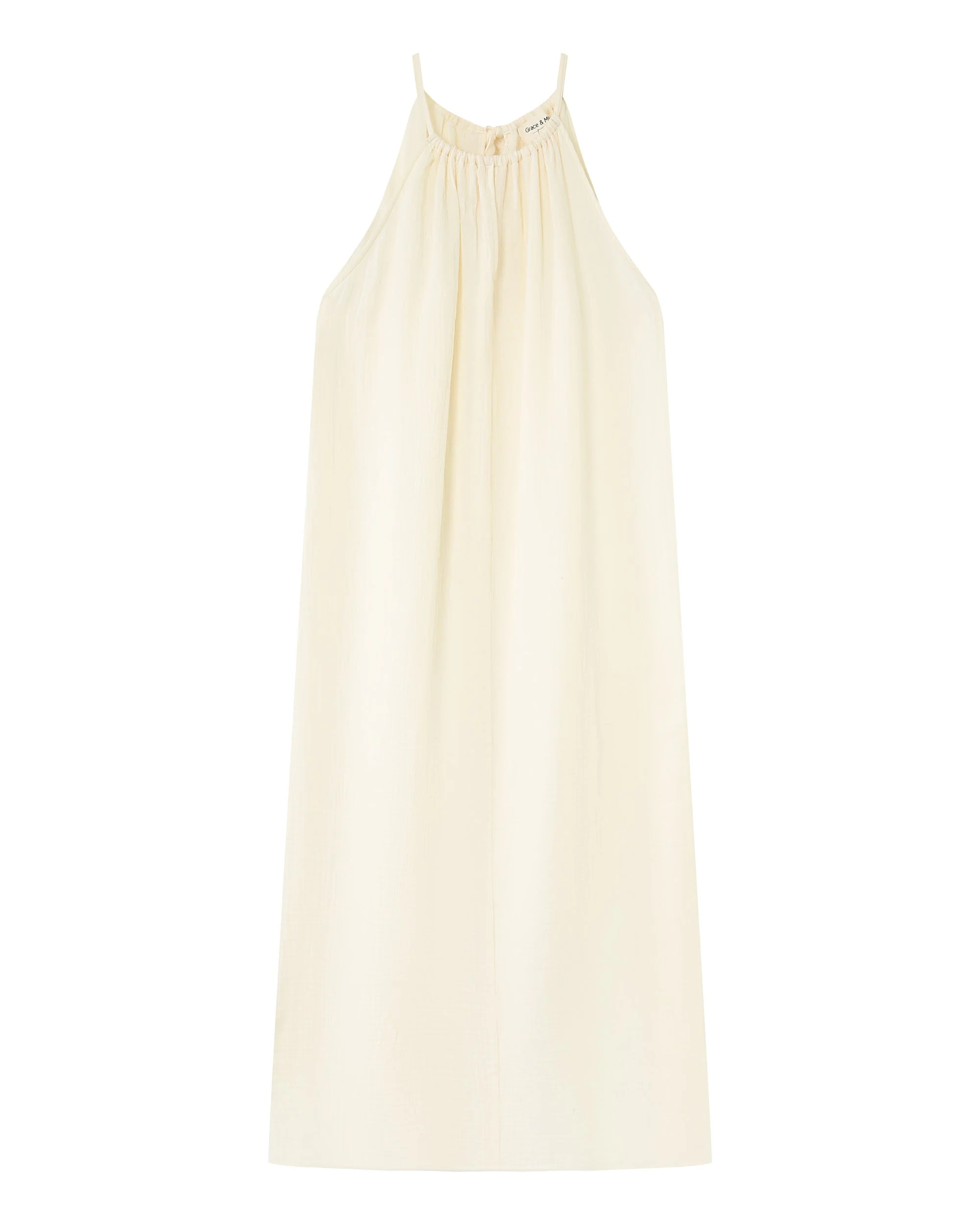 Robe Longue Rubis - Ecru - Image 7