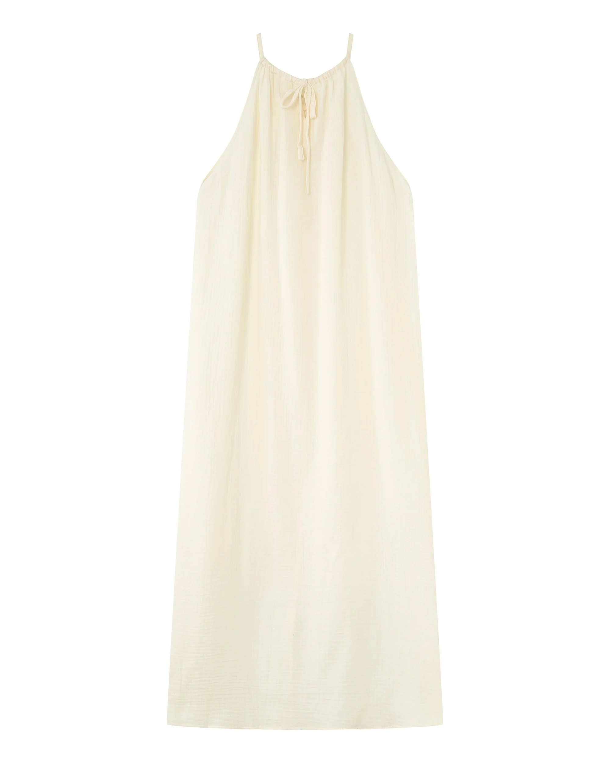 Robe Longue Rubis - Ecru - Image 8
