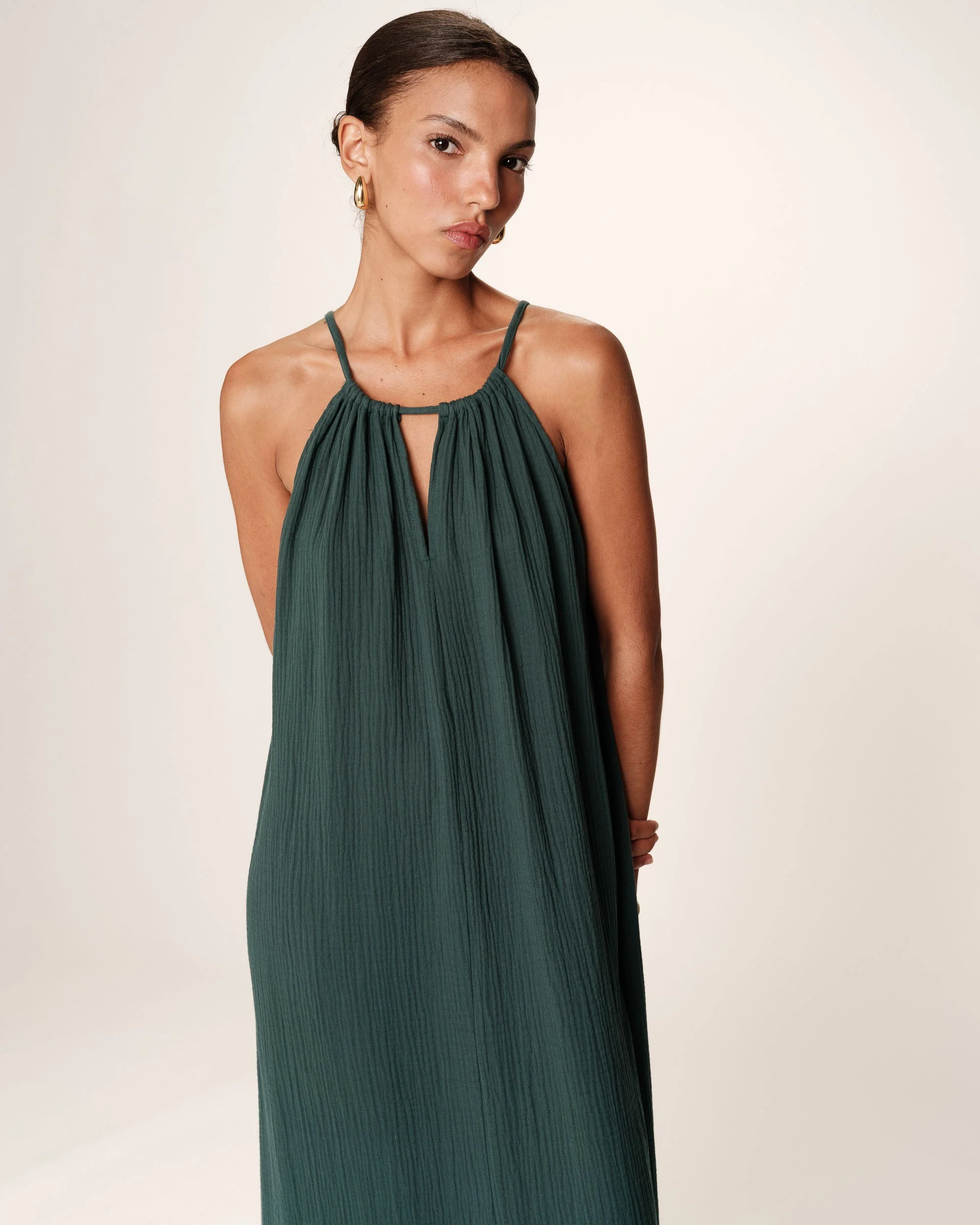 Robe Longue Rubis - Emeraude - Image 2