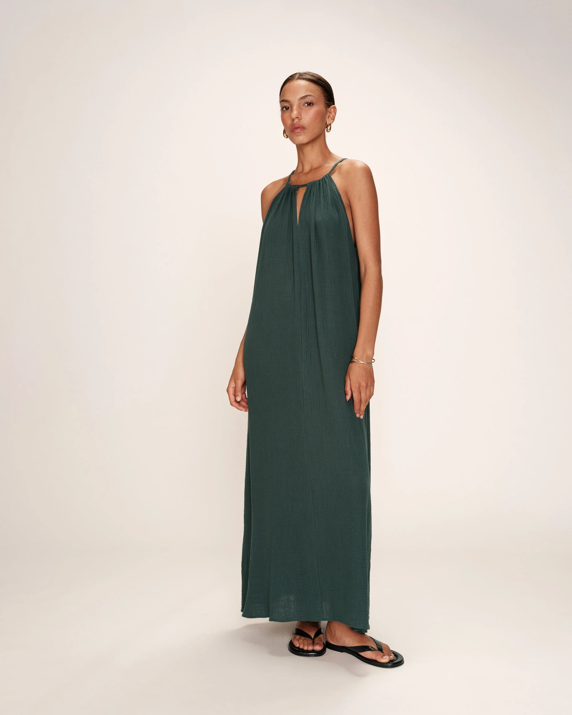 Robe Longue Rubis - Emeraude - Image 3