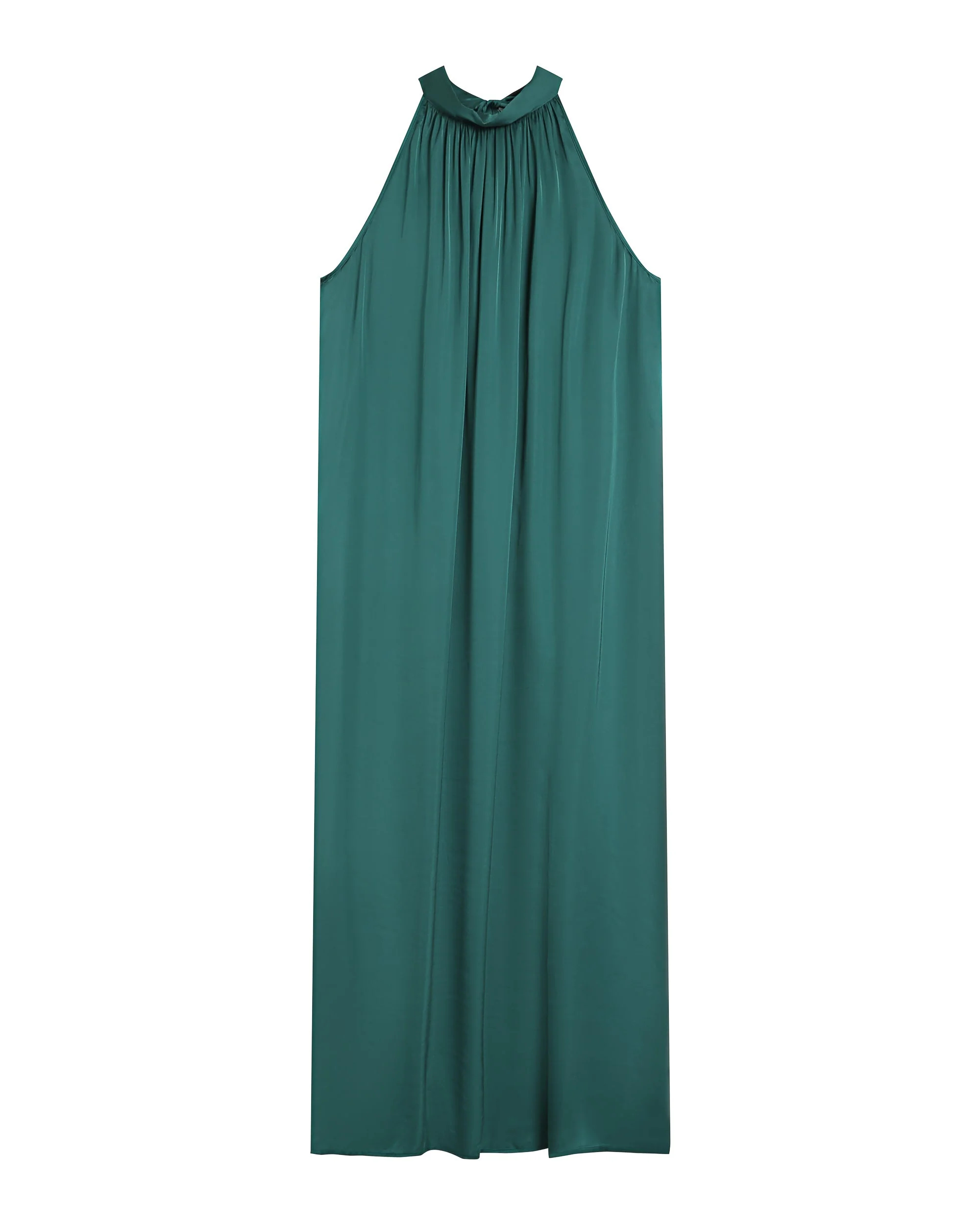 Robe Mi-Longue Rose - Emeraude - Image 6