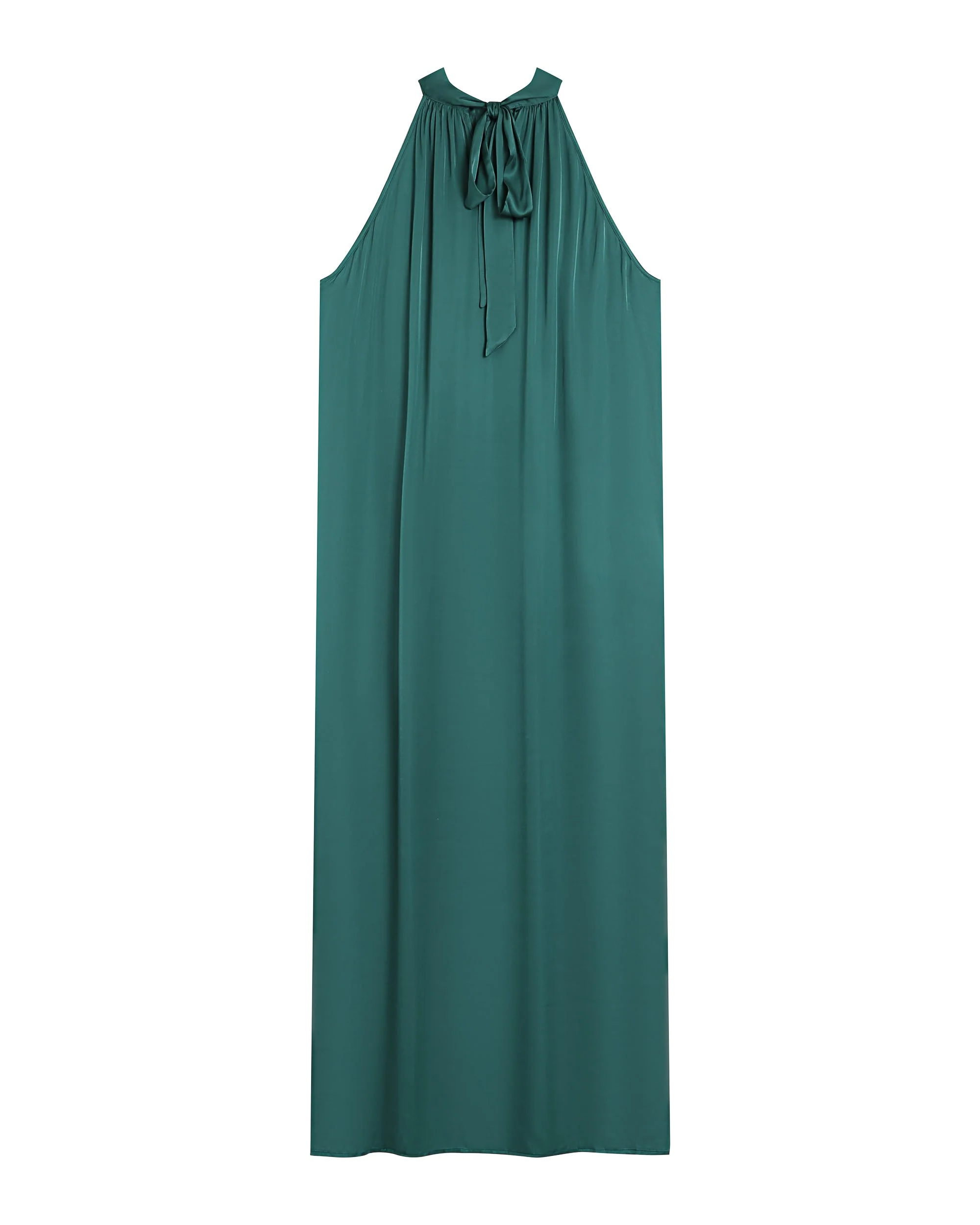 Robe Mi-Longue Rose - Emeraude - Image 7