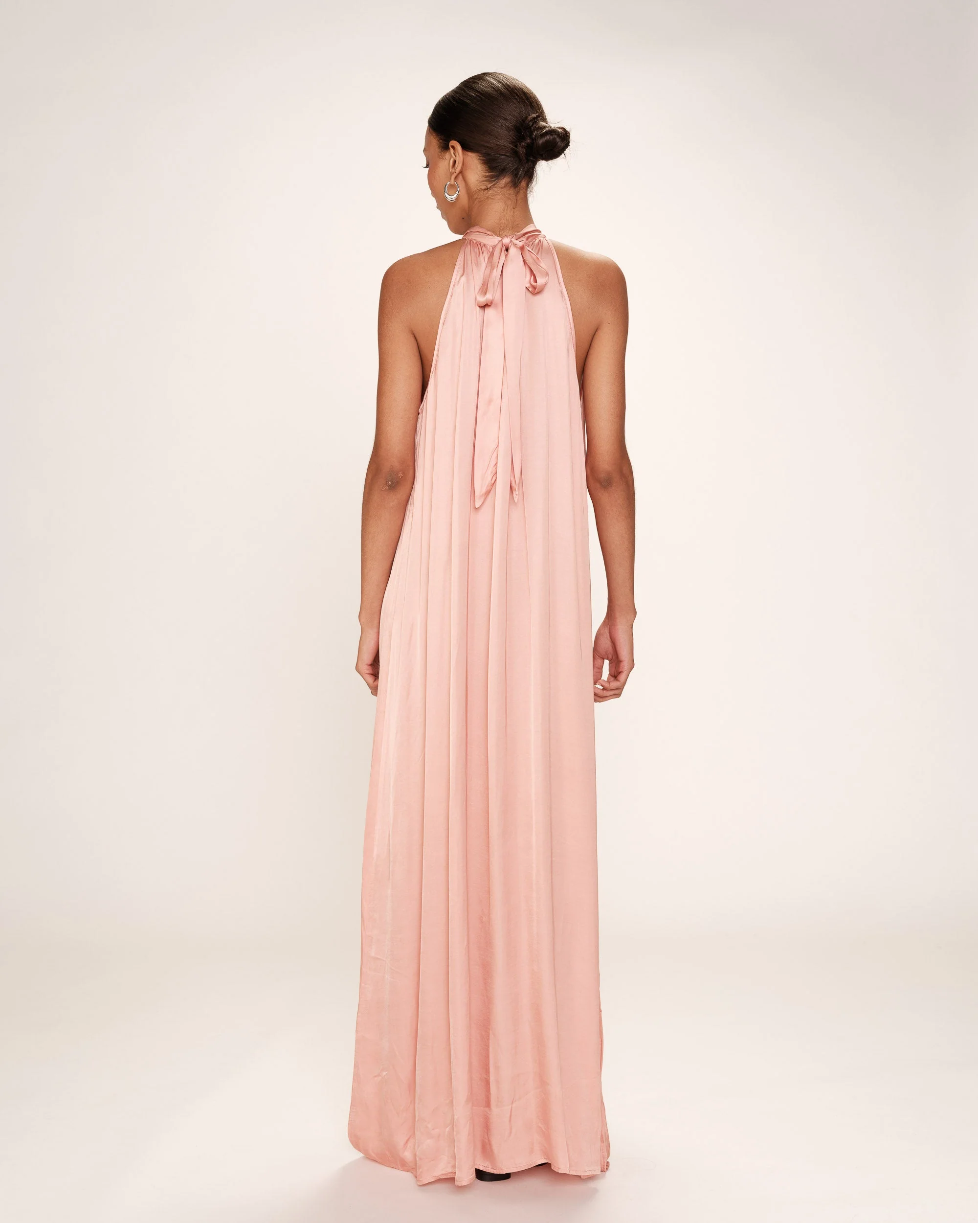 Robe Mi-Longue Rose - Rose - Image 6