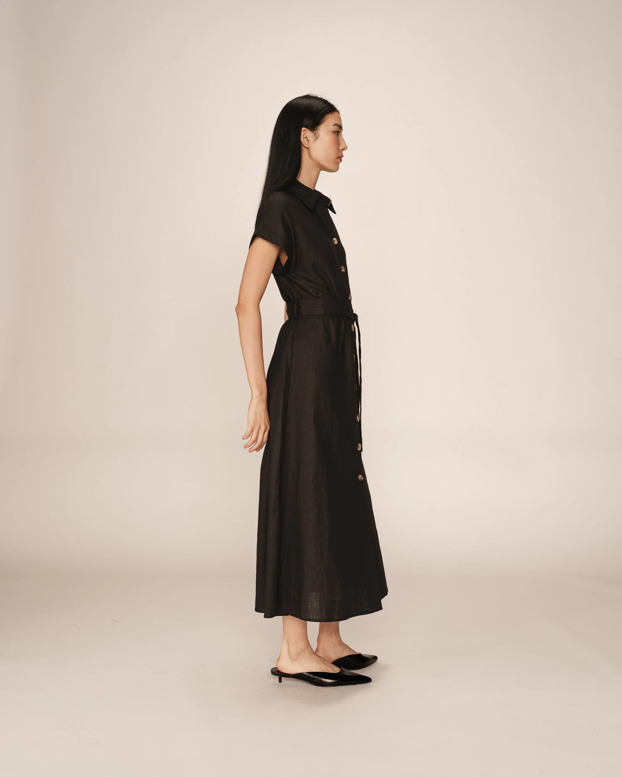 Robe Longue Prudence - Noir - Image 4