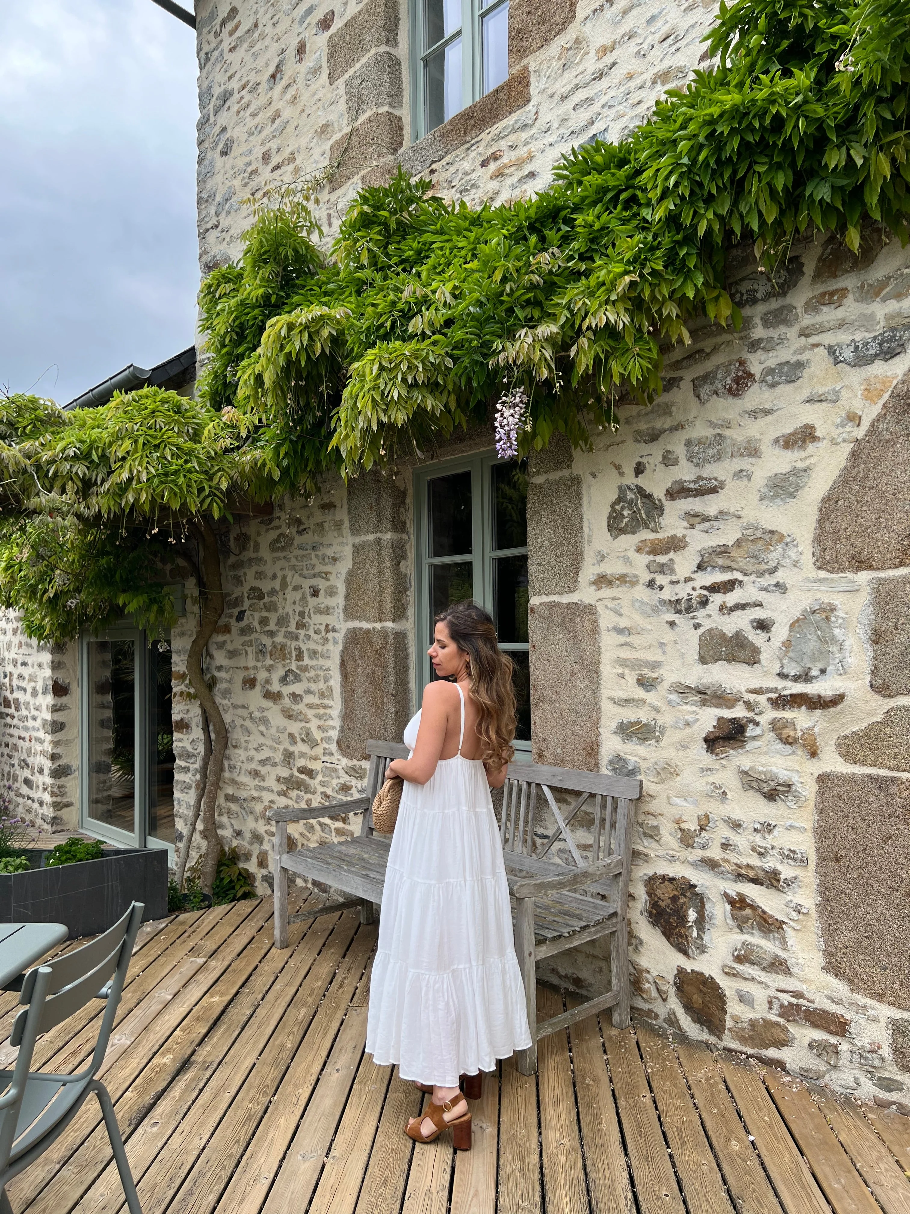 Robe Longue Louisa - Blanche - Image 5