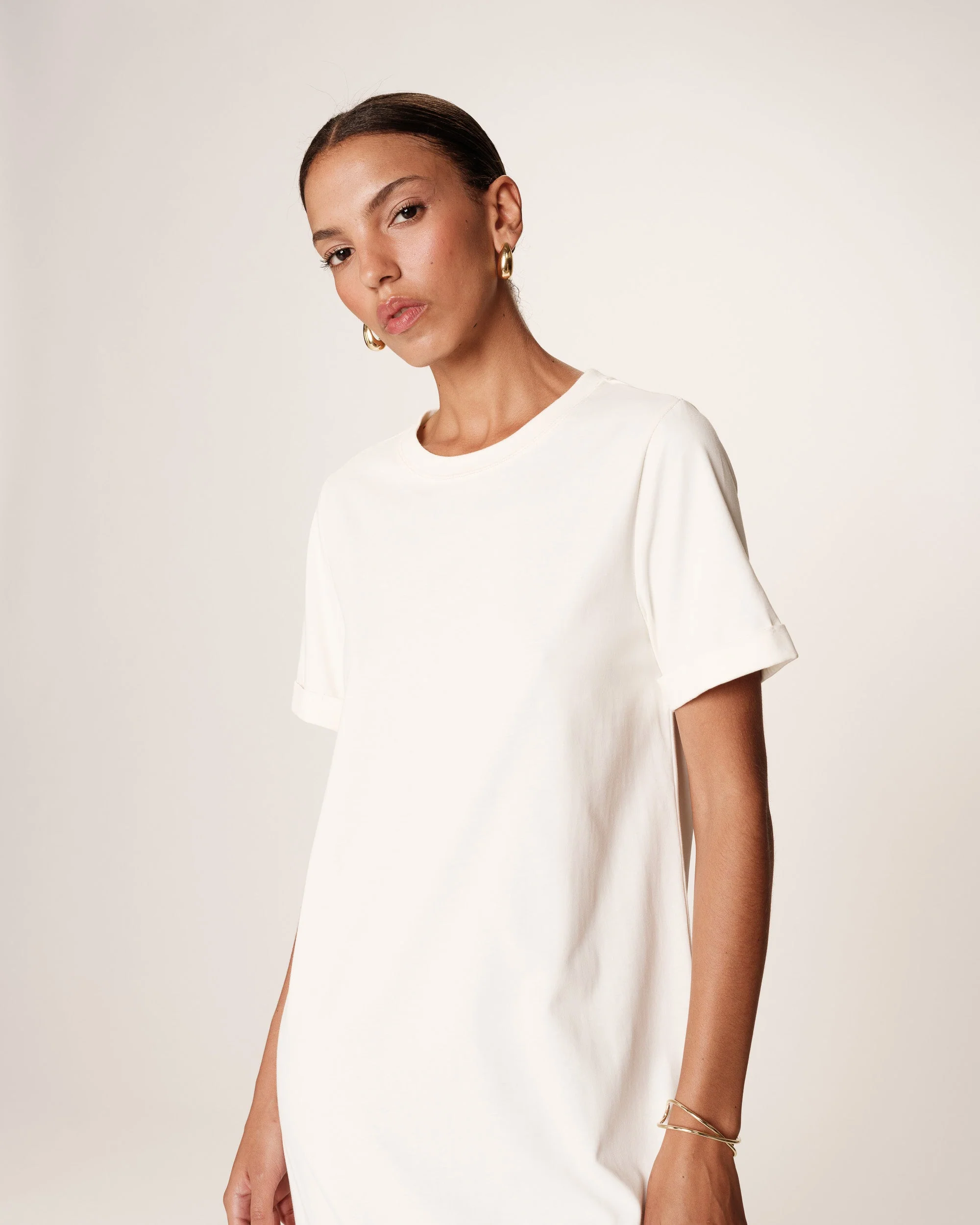 Robe Mi-Longue Rosalie - Ecru - Image 2