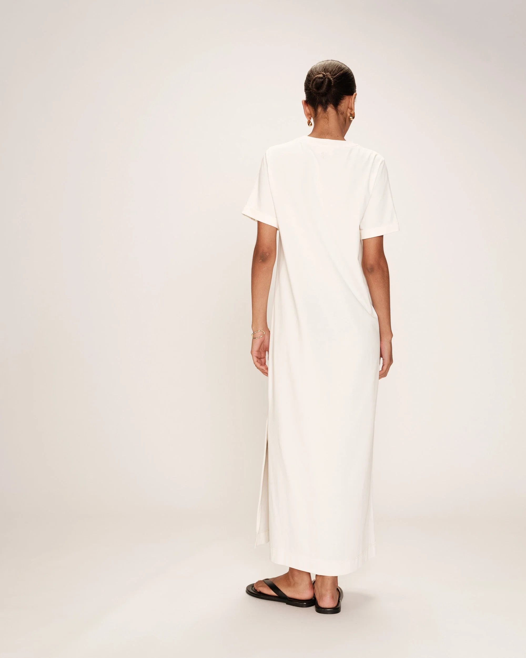 Robe Mi-Longue Rosalie - Ecru - Image 5