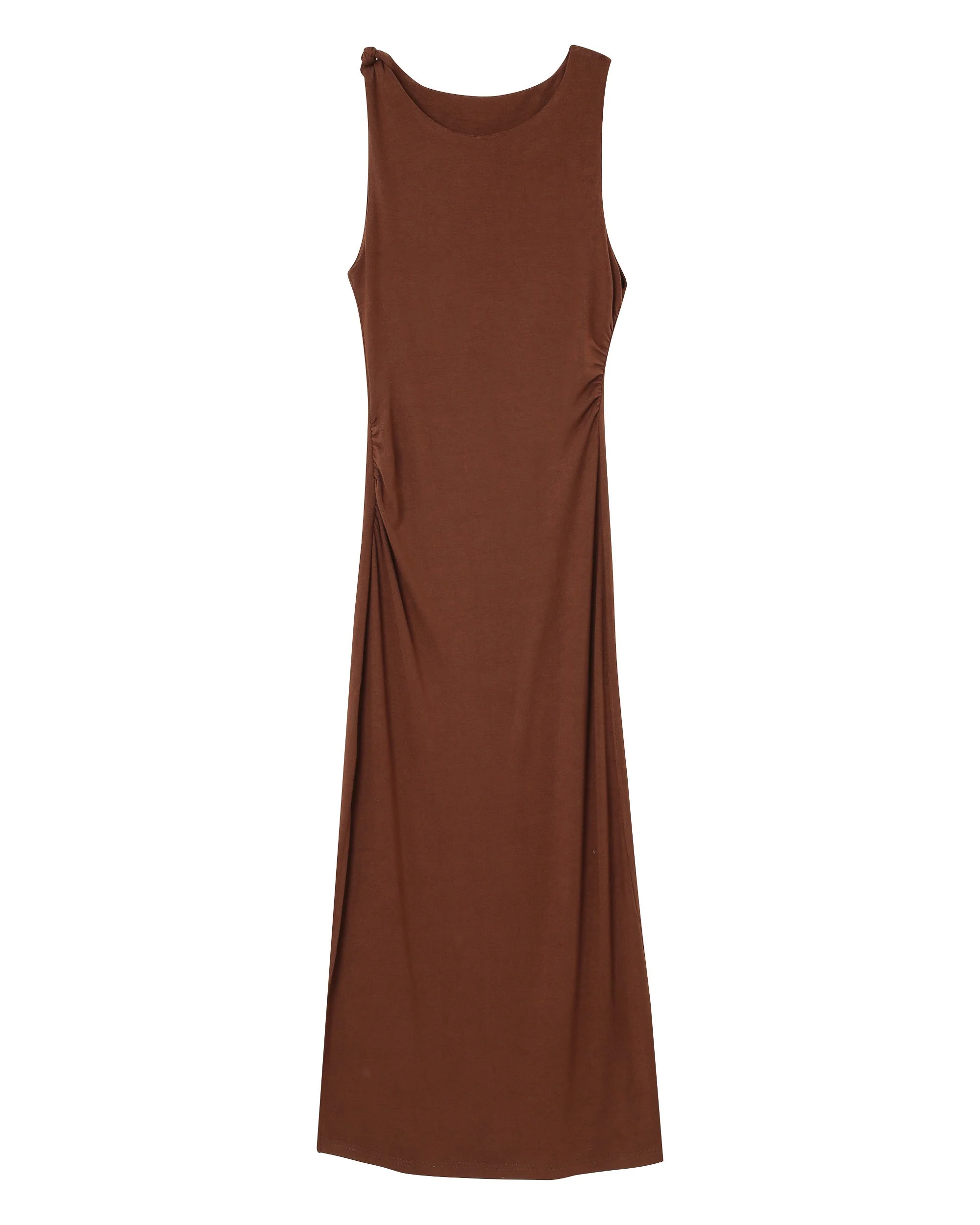 Robe Longue Pistache - Chocolat - Image 6