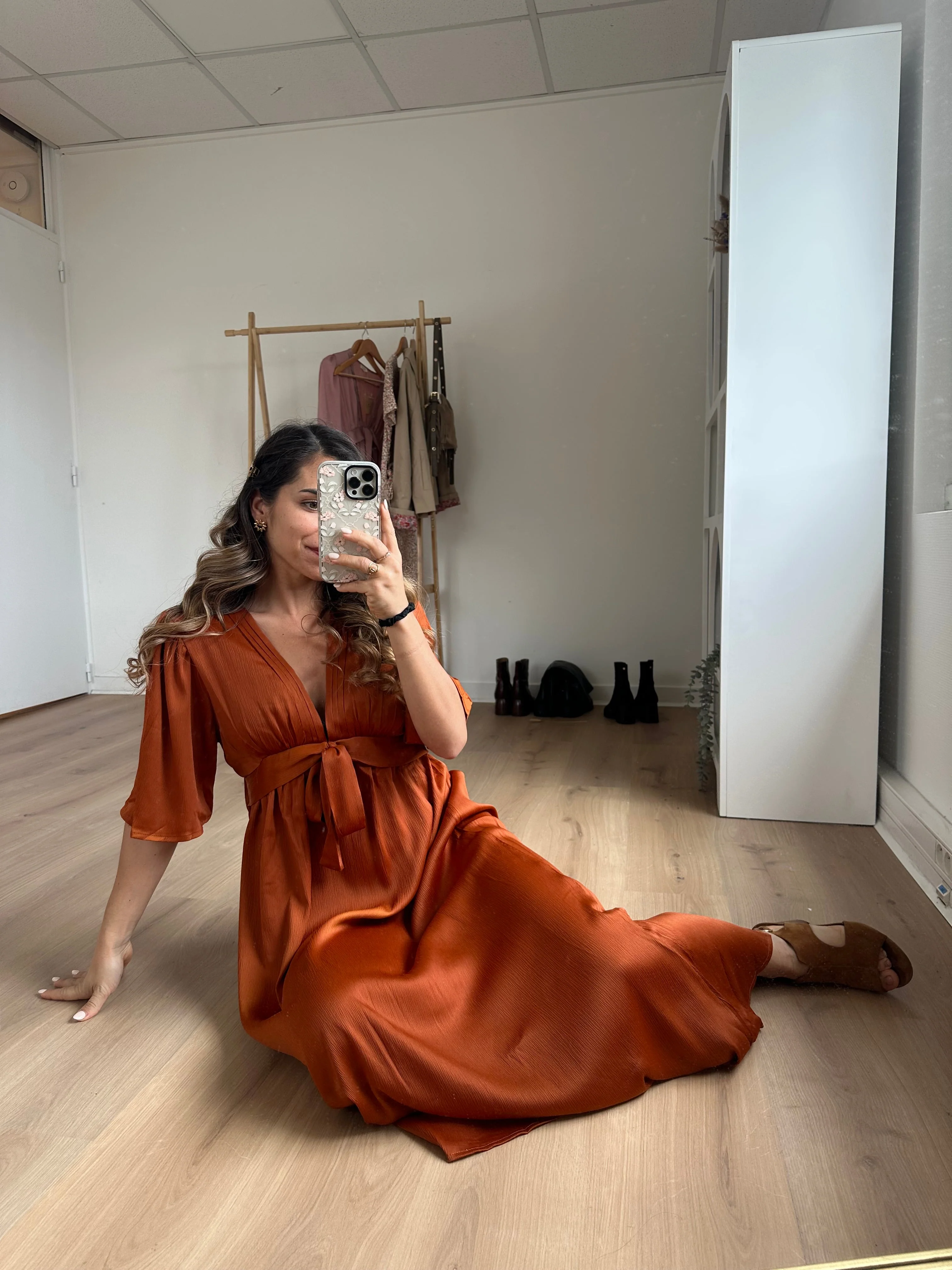 Robe Longue Suzy Terracotta - Image 3