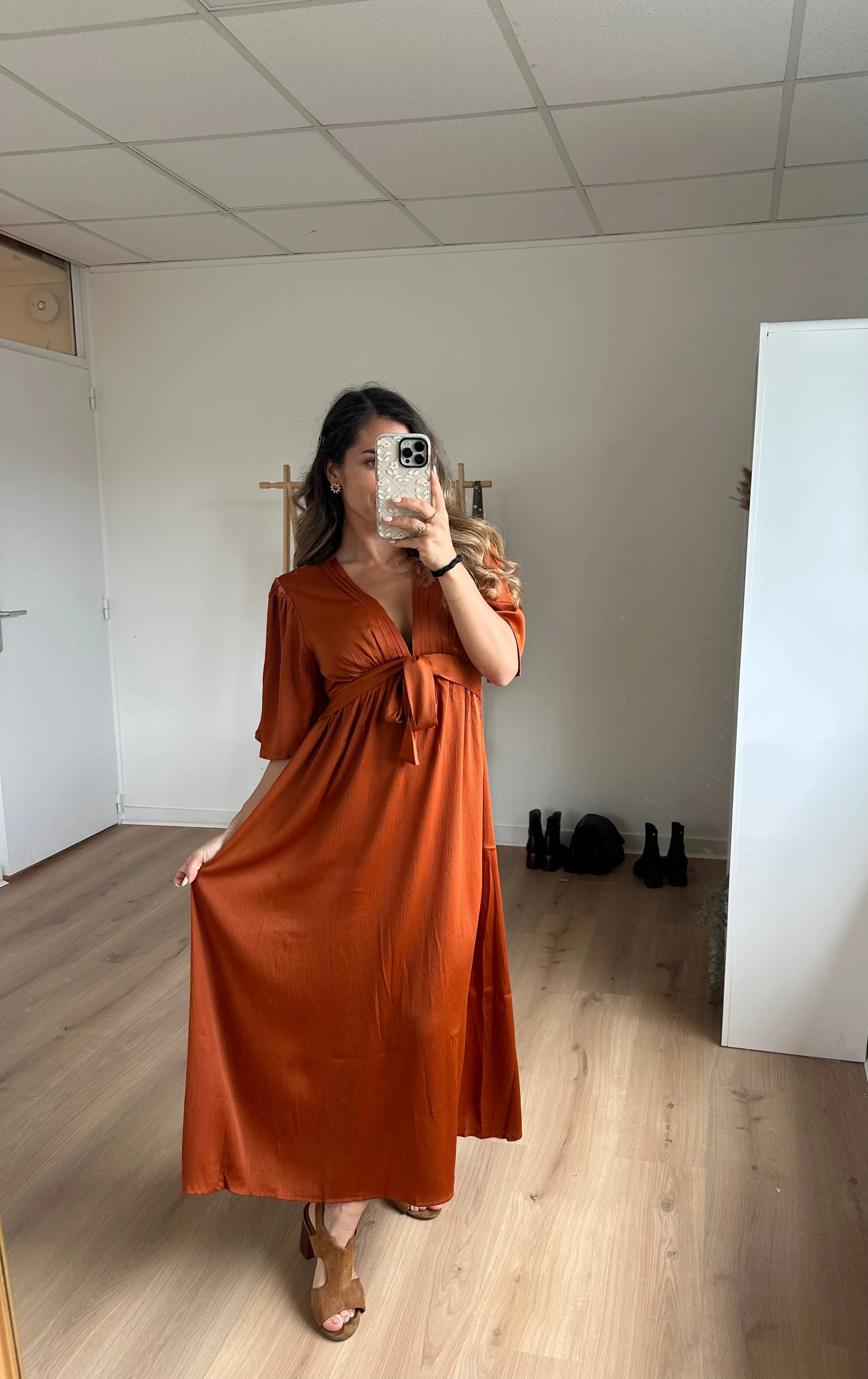 Robe Longue Suzy Terracotta - Image 5