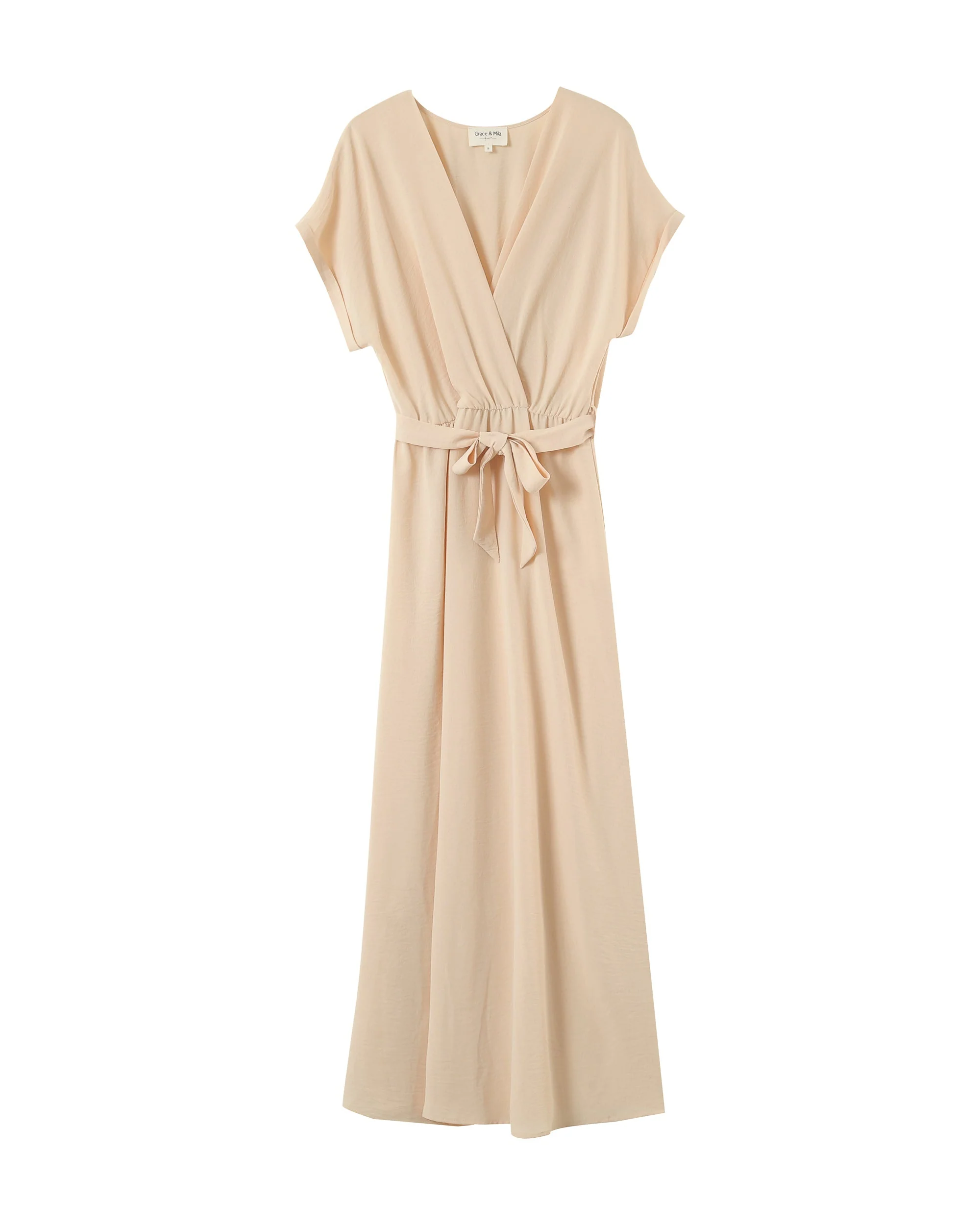 Robe Longue Papillon - Beige - Image 6