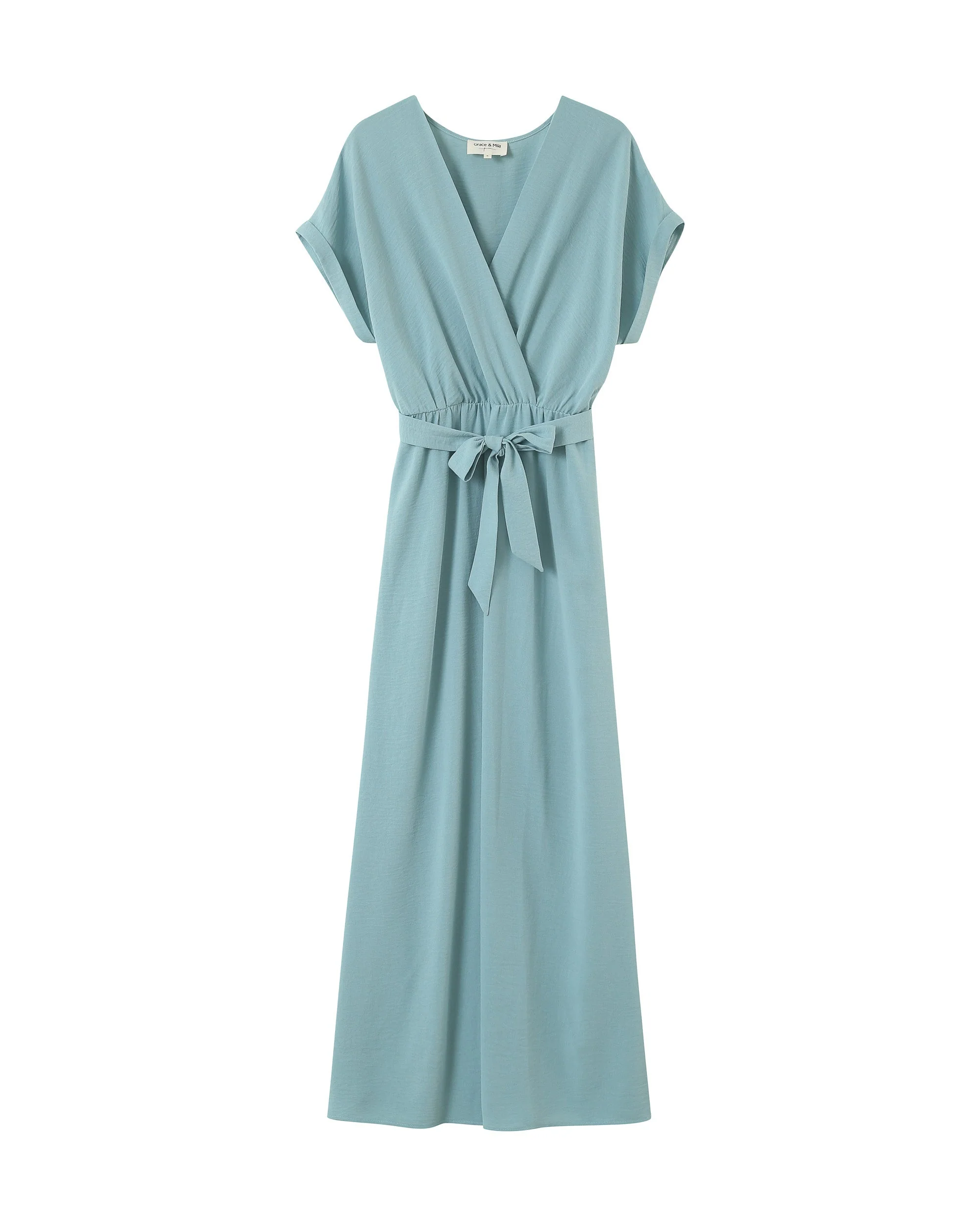 Robe Longue Papillon - Bleu - Image 6