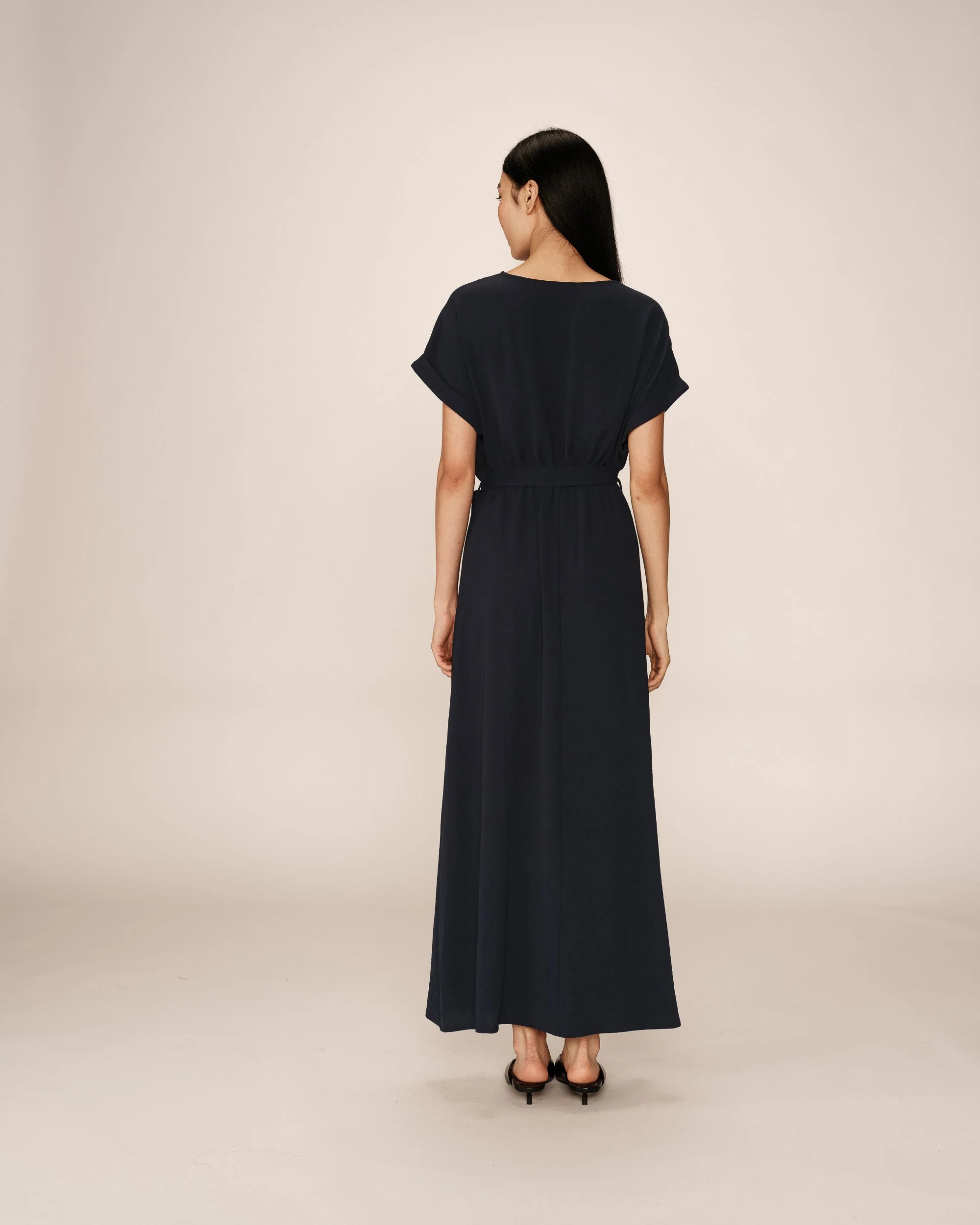 Robe Longue Papillon - Marine - Image 5