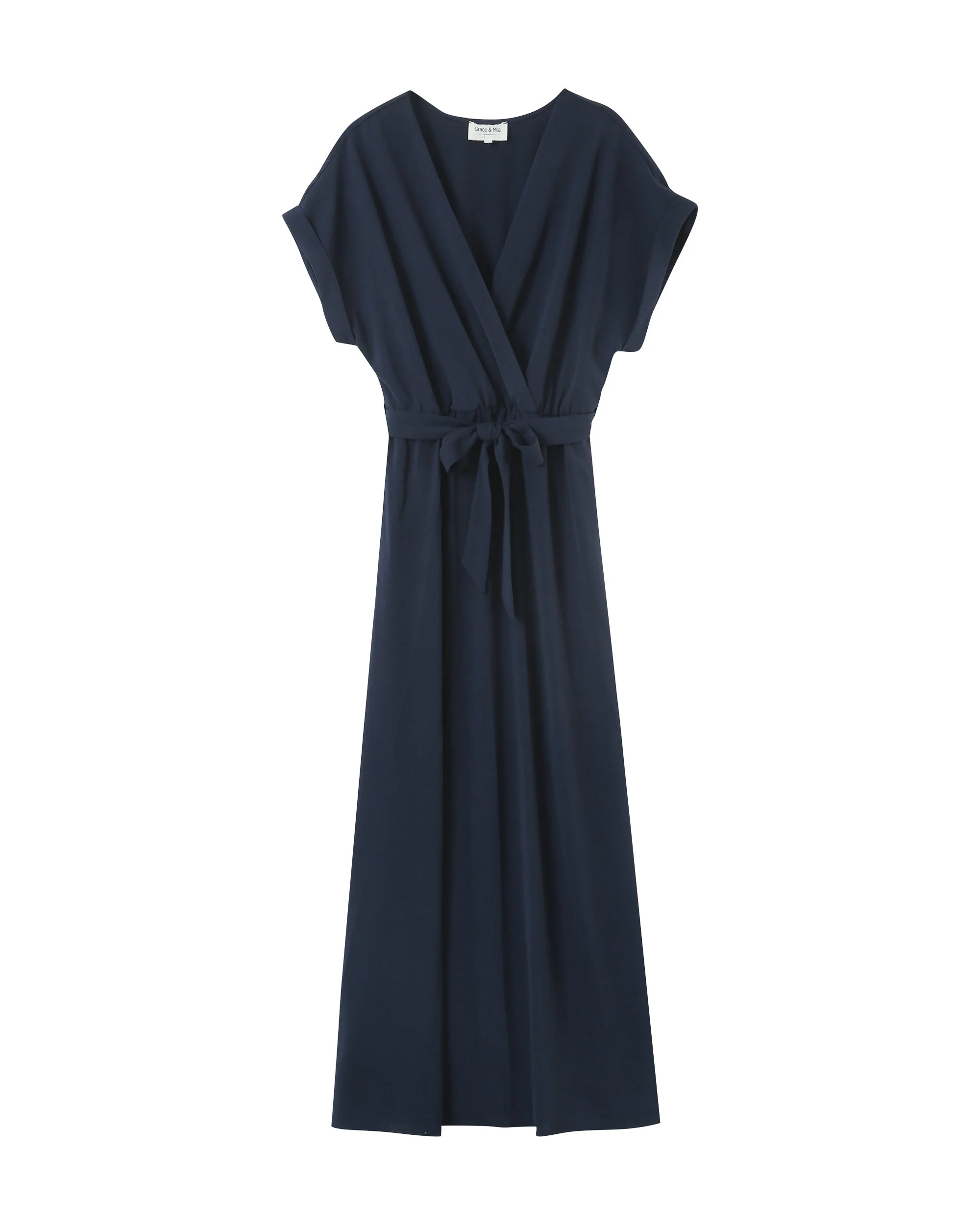 Robe Longue Papillon - Marine - Image 6