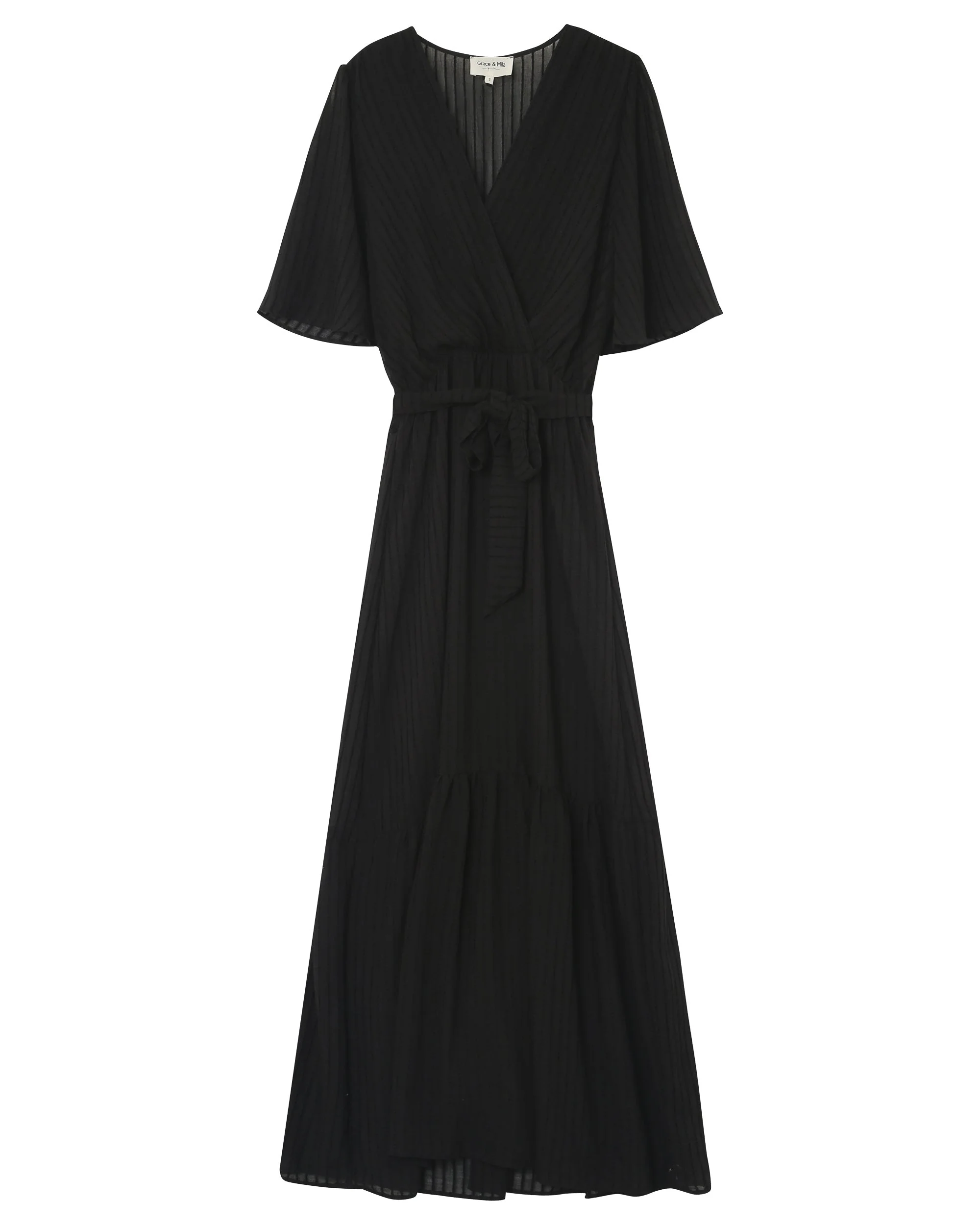Robe Longue Perse - Noir - Image 6