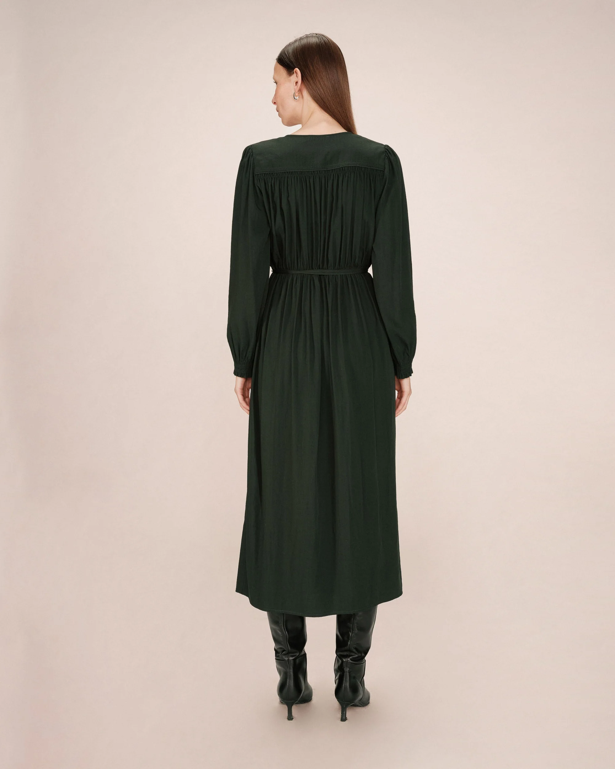 Robe Longue Vert Foret Seychelles - Image 5