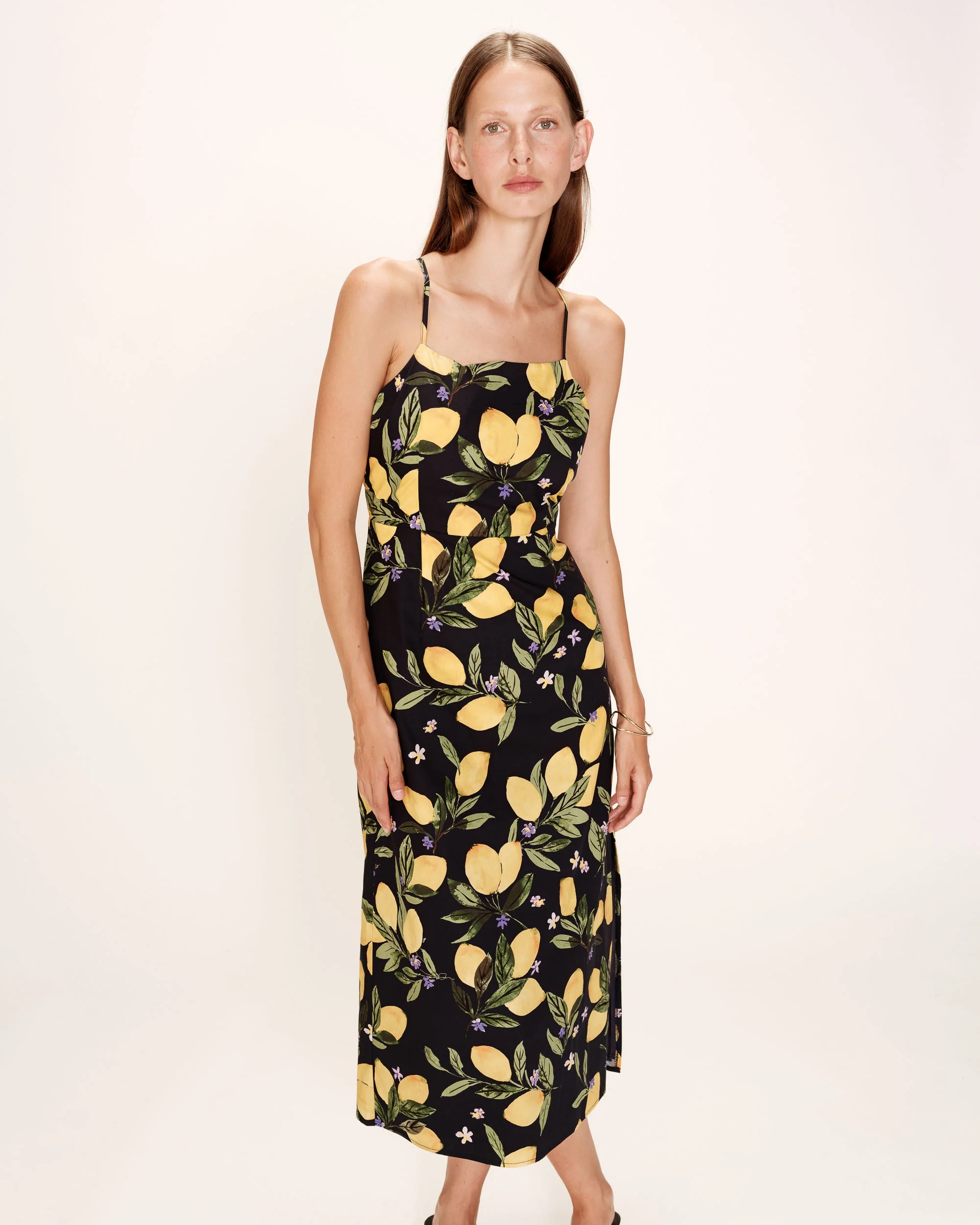 Robe Mi-Longue Rebecca - Noir - Image 2