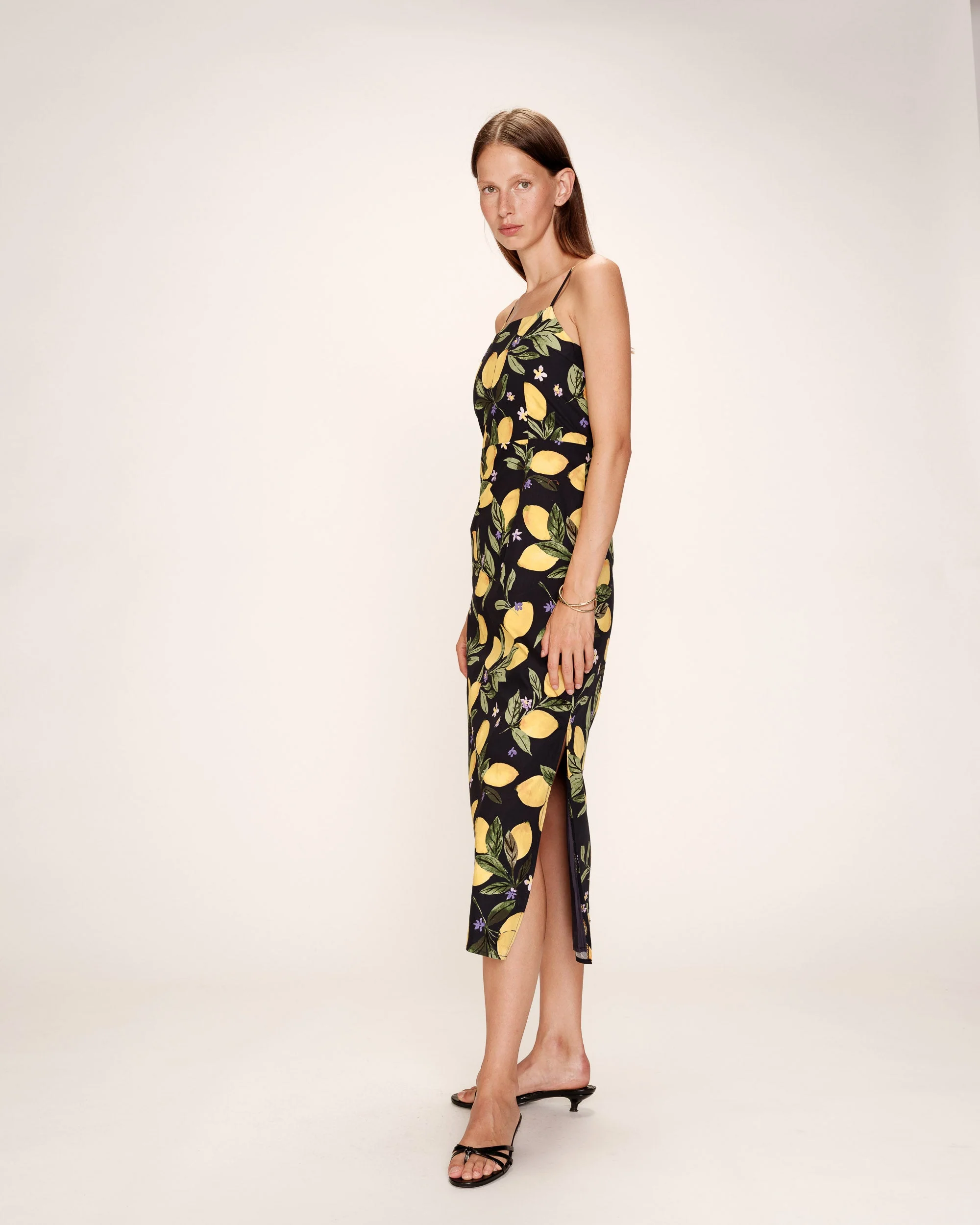 Robe Mi-Longue Rebecca - Noir - Image 3