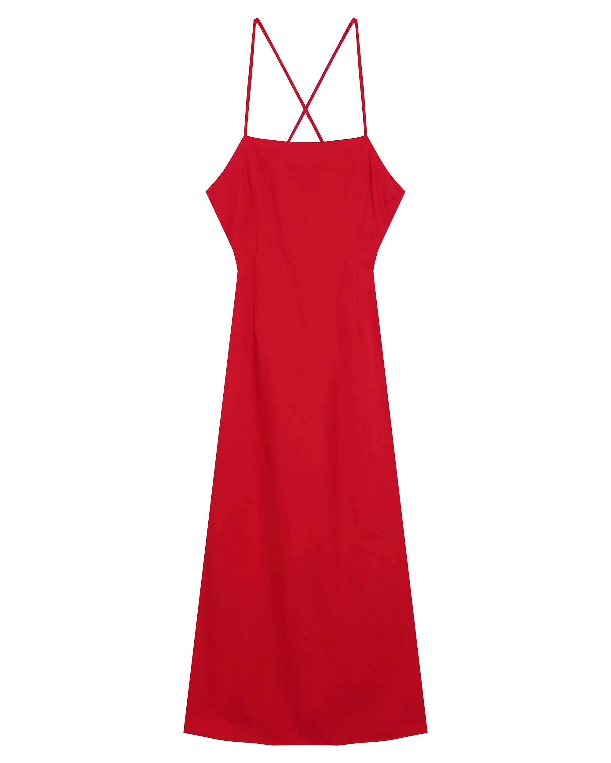 Robe Mi-Longue Rebecca - Rouge - Image 5