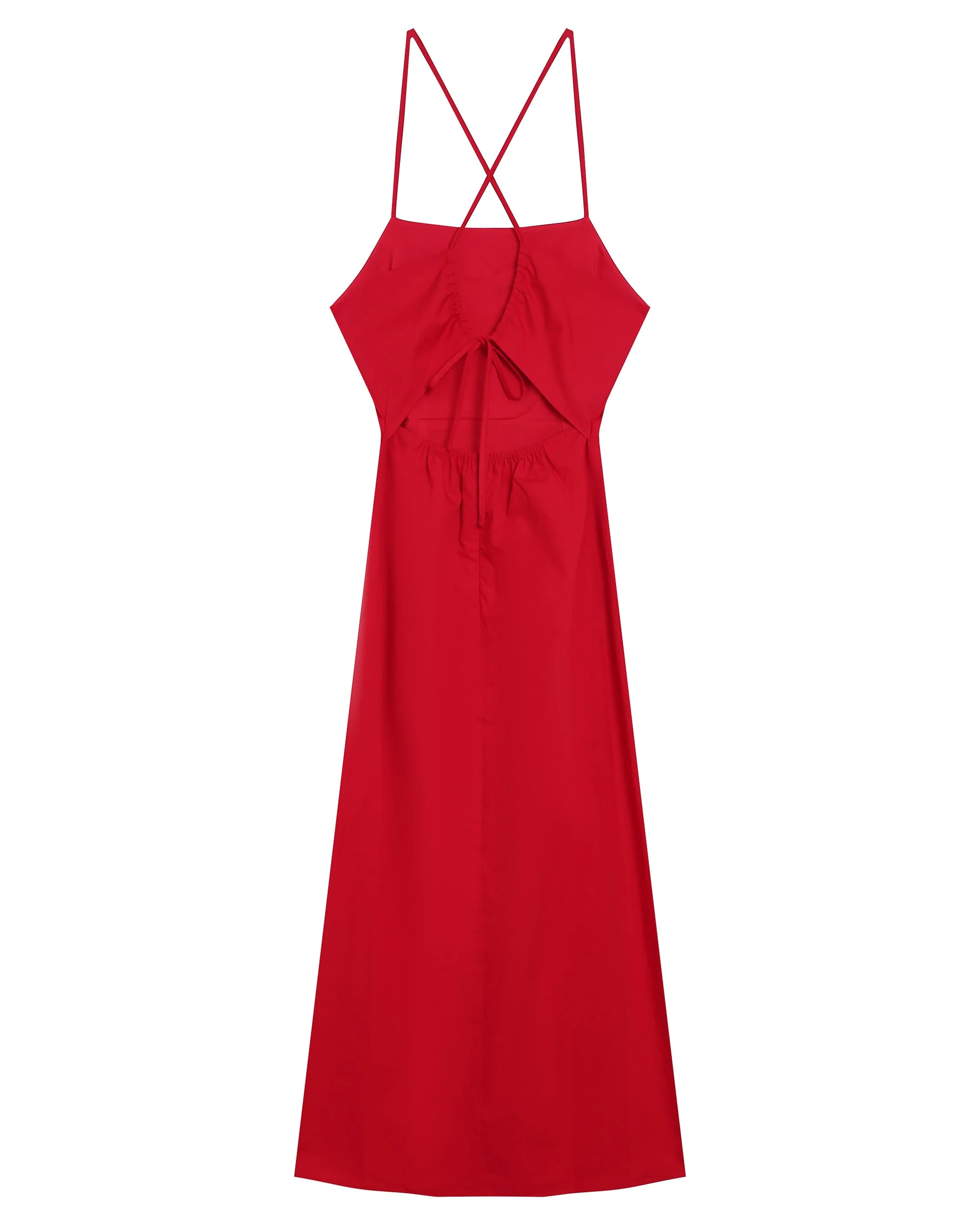 Robe Mi-Longue Rebecca - Rouge - Image 6