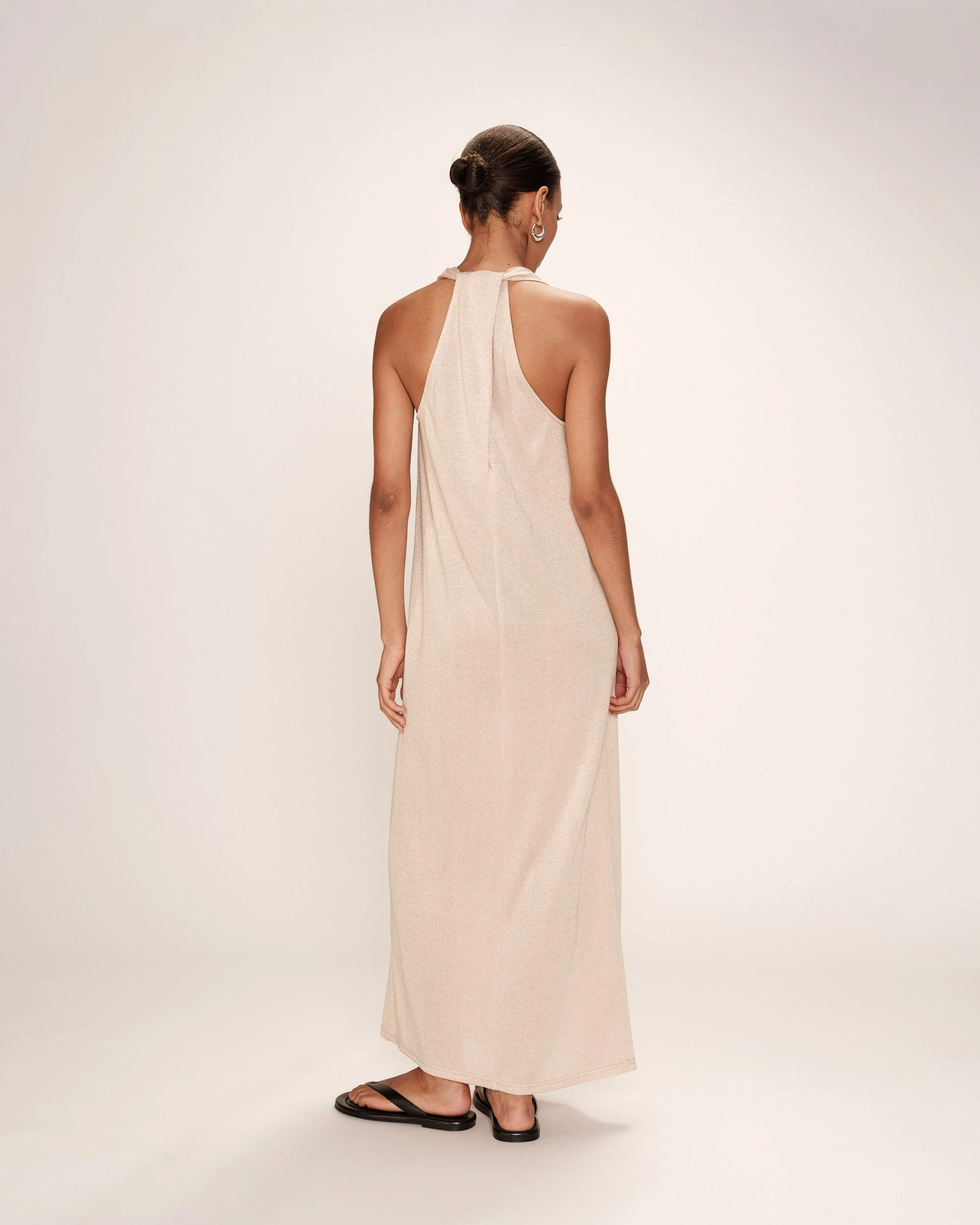 Robe Mi-Longue Rani - Champagne - Image 5