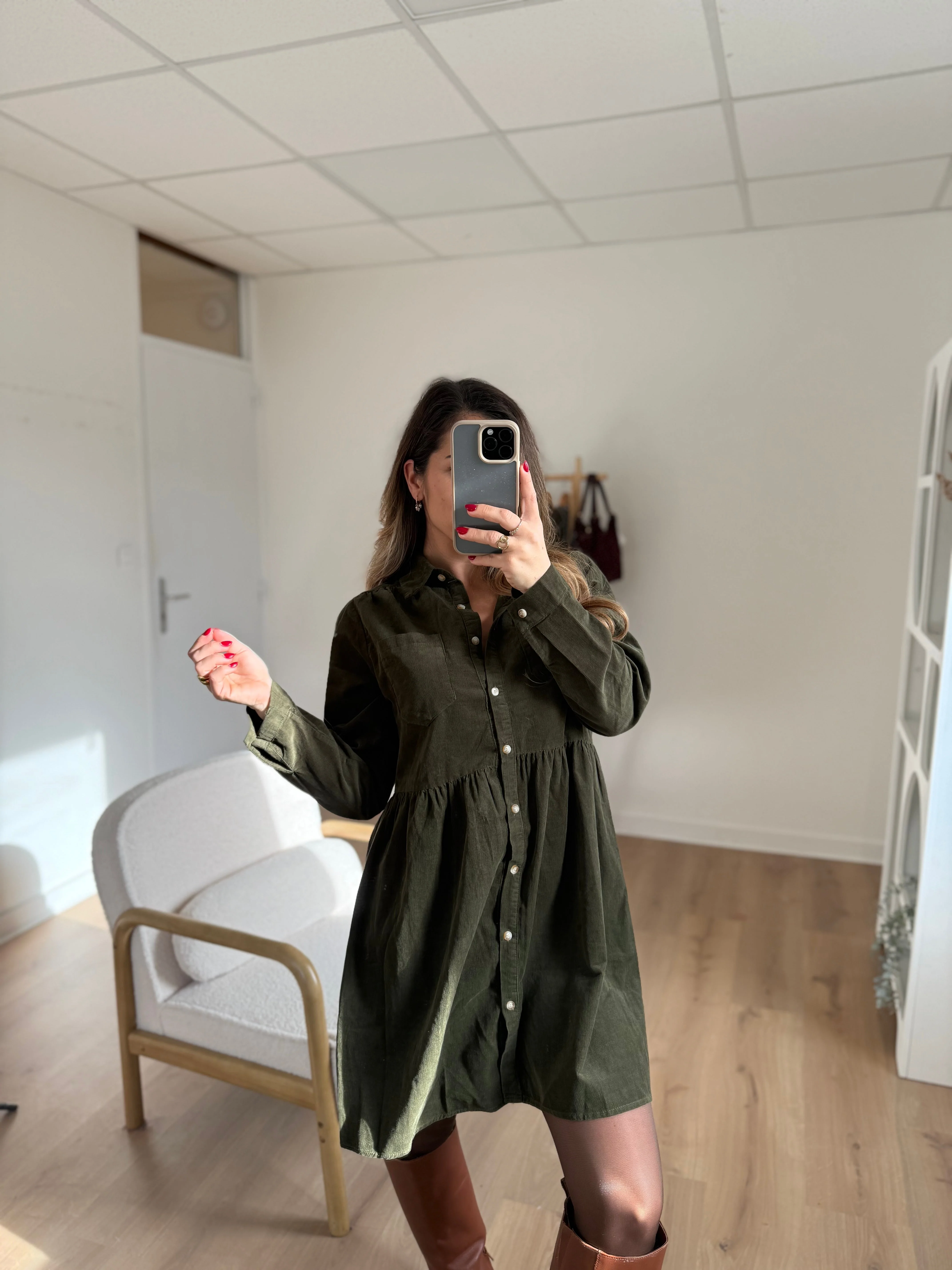 Robe Victoria Kaki - Image 12