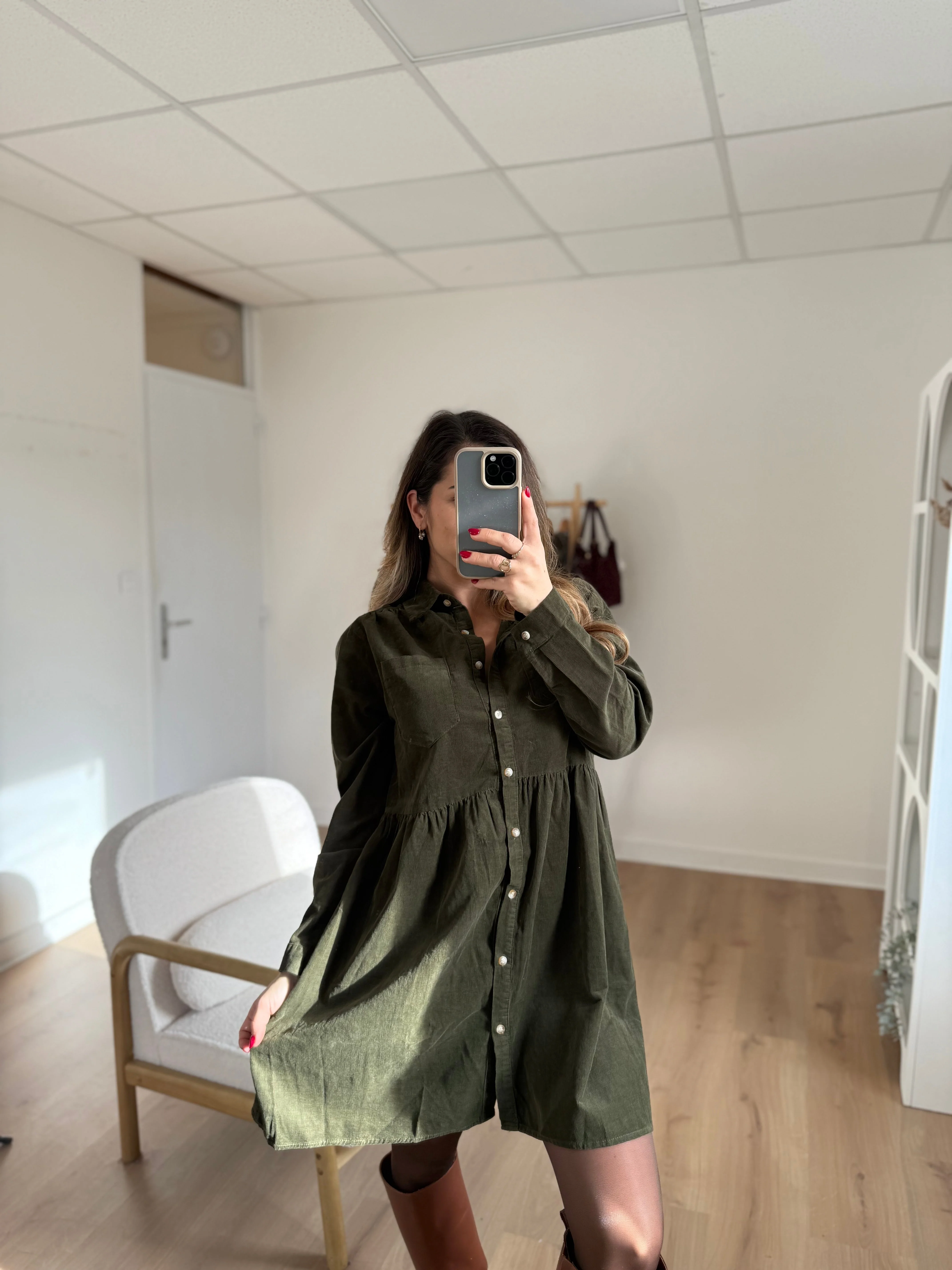 Robe Victoria Kaki - Image 15