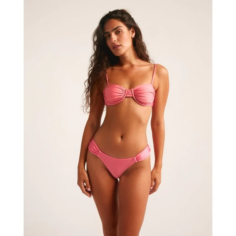 Bas Bikini Mi-couverture Rosé - Rose - Image 4