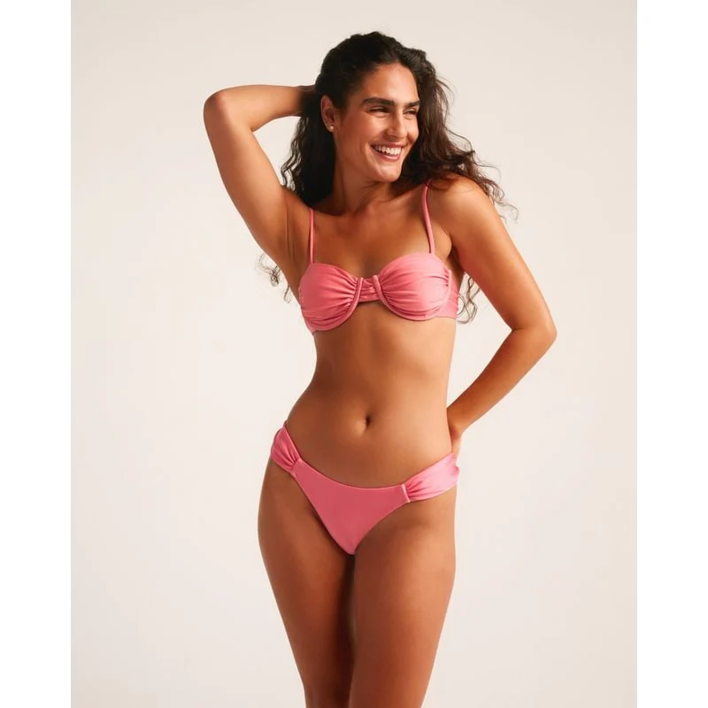 Bas Bikini Mi-couverture Rosé - Rose - Image 5