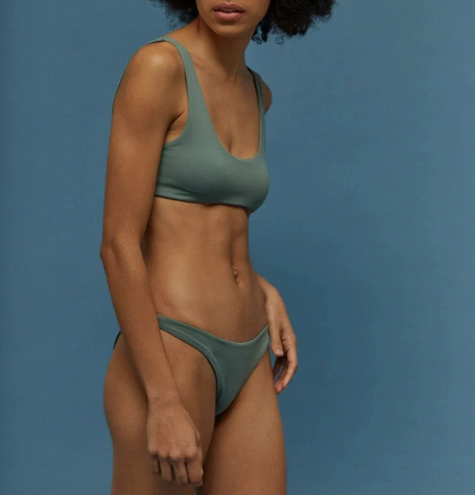 Bas De Bikini Thé Vert - Vert - Image 2