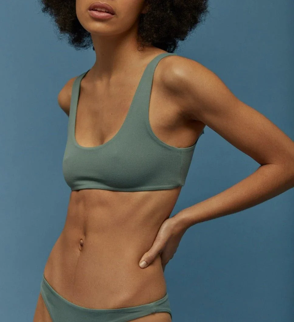 Bas De Bikini Thé Vert - Vert - Image 3