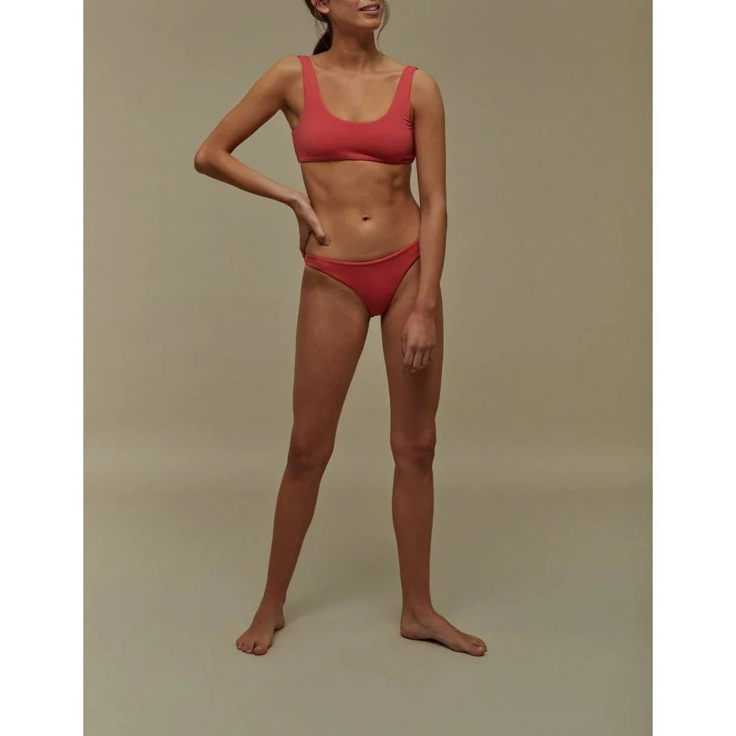 Bas De Bikini Framboise - Rouge - Image 3