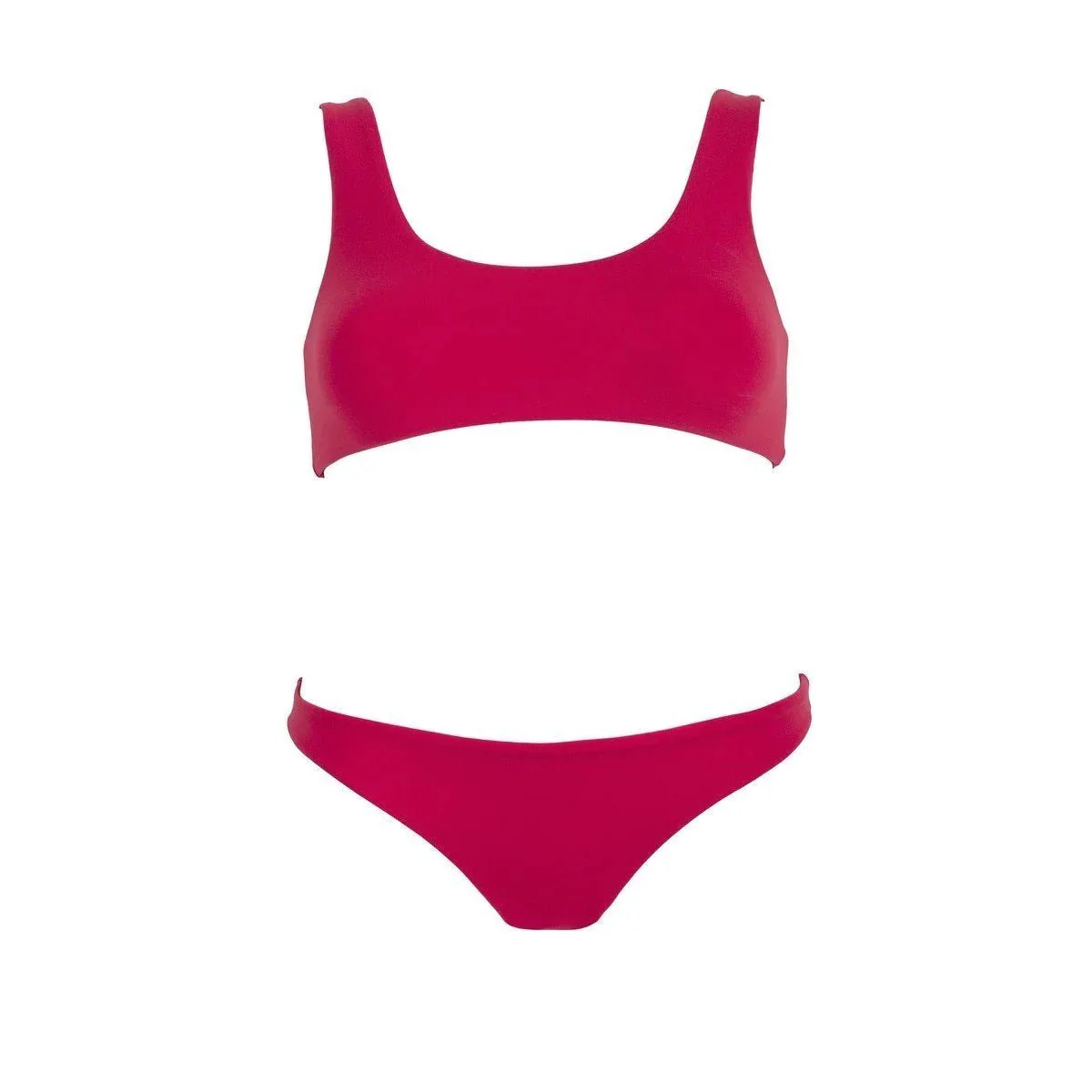 Bas De Bikini Framboise - Rouge - Image 4