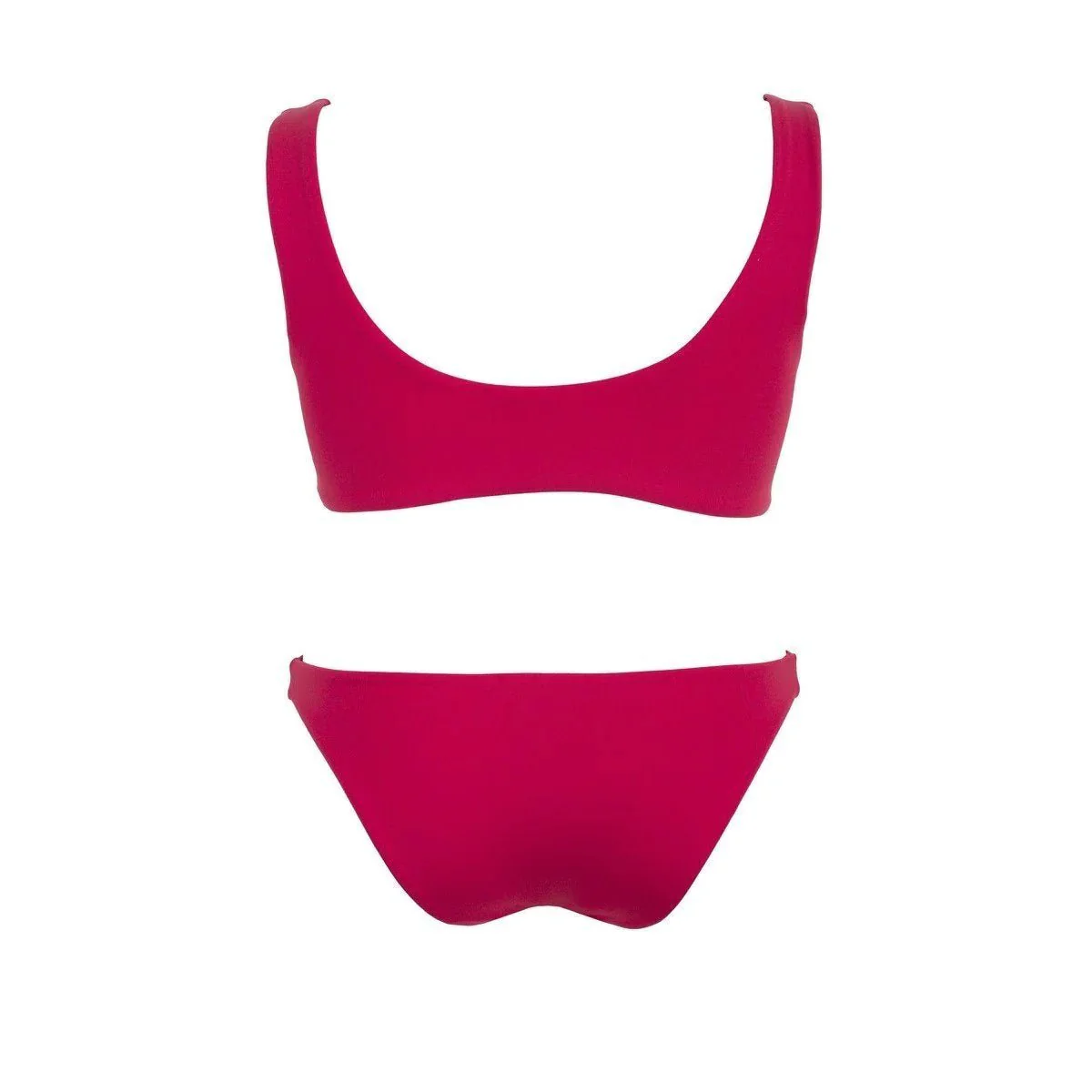 Bas De Bikini Framboise - Rouge - Image 5