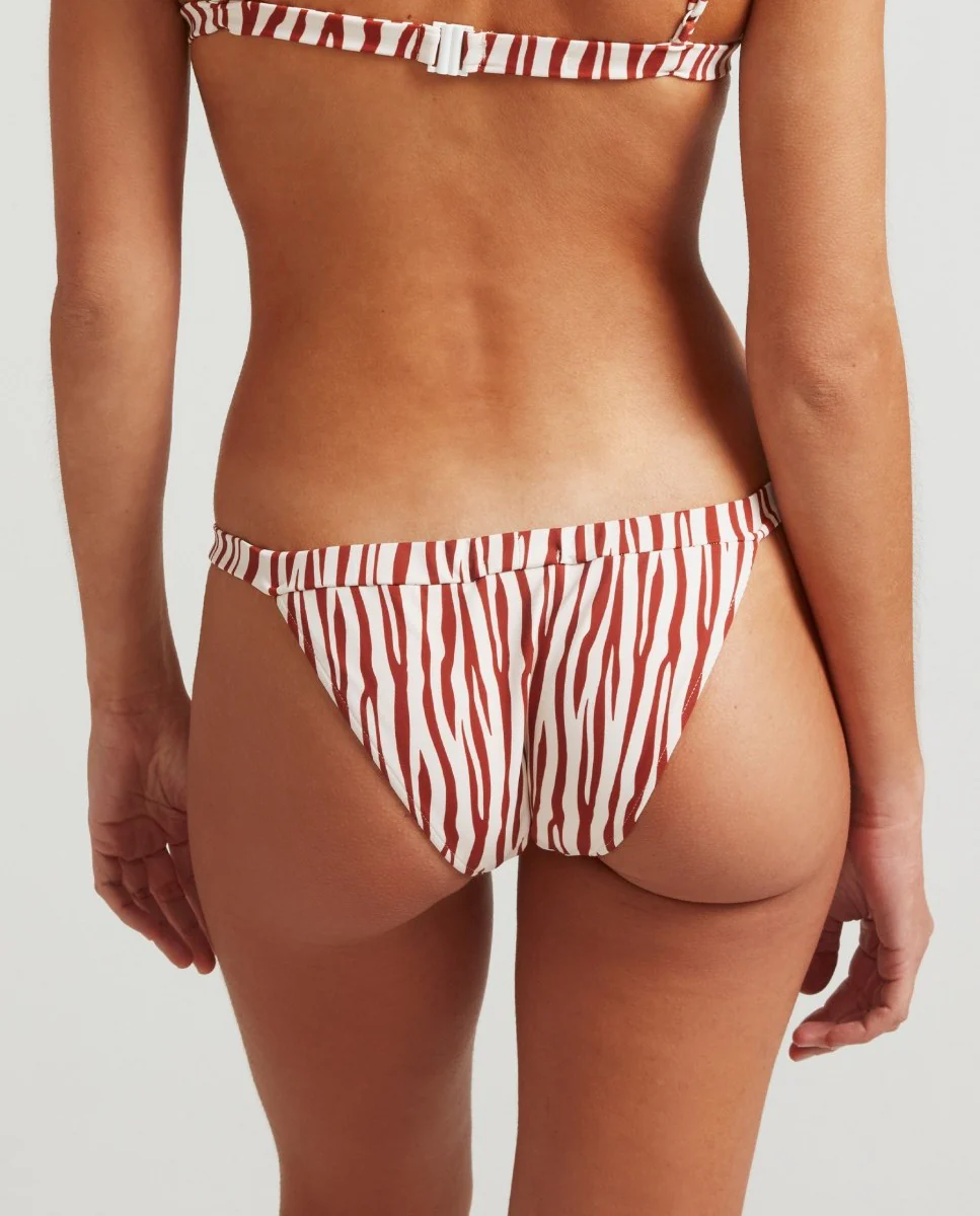 Bas De Bikini Zebra - Marron - Image 2