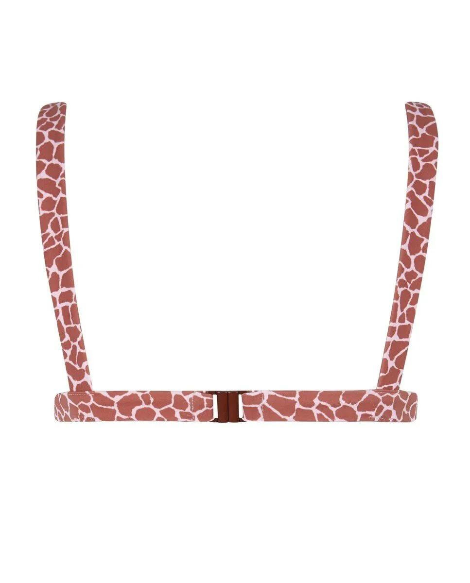 Haut De Bikini Touch Girafe - Marron - Image 4