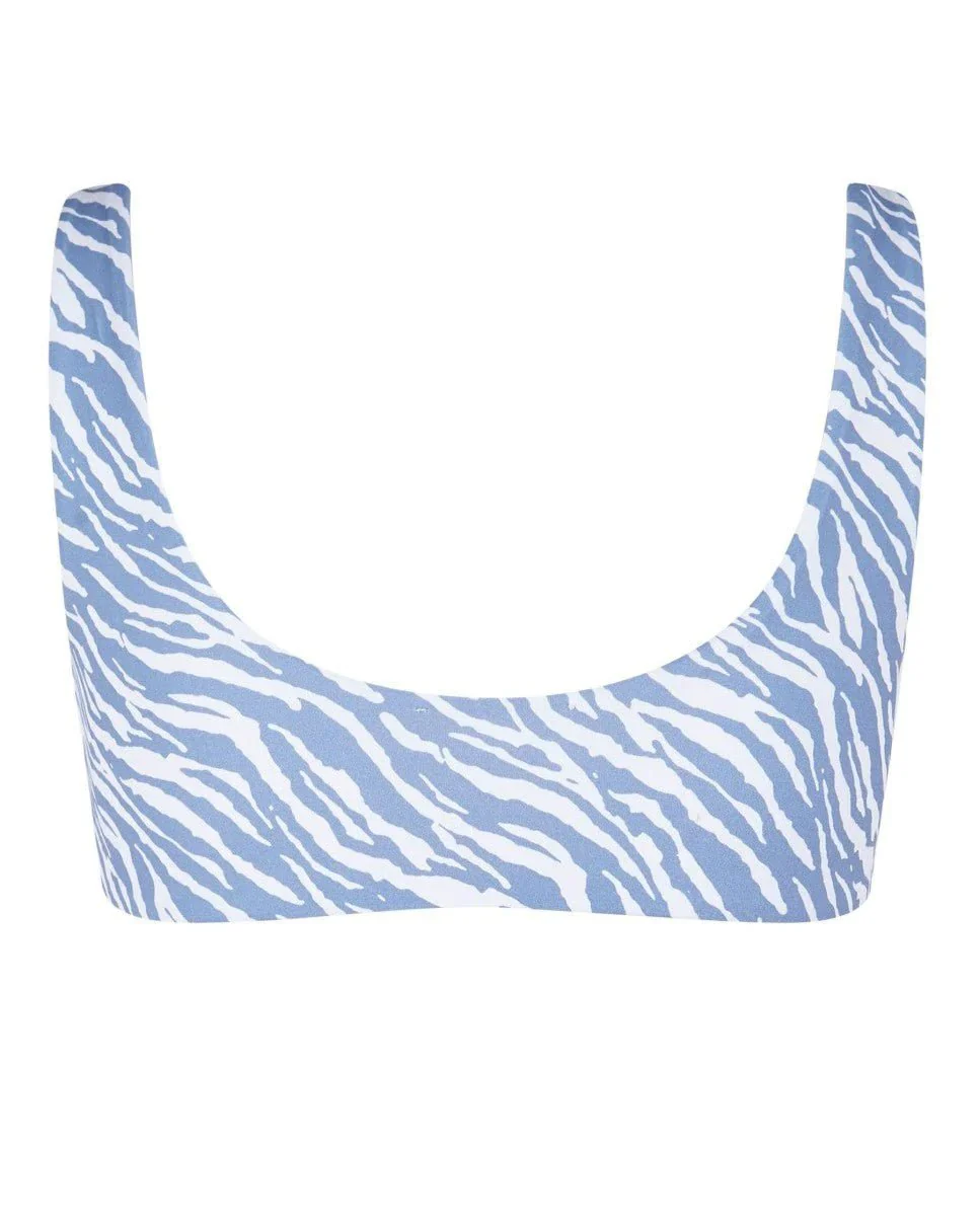 Haut De Bikini Runner Waves - Bleu - Image 4