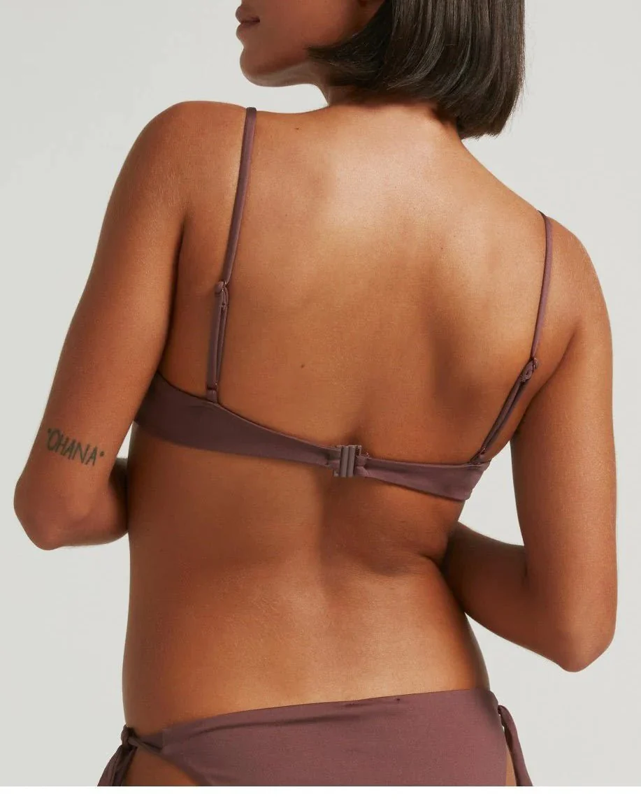 Haut De Bikini Knot Chocolate - Marron - Image 2