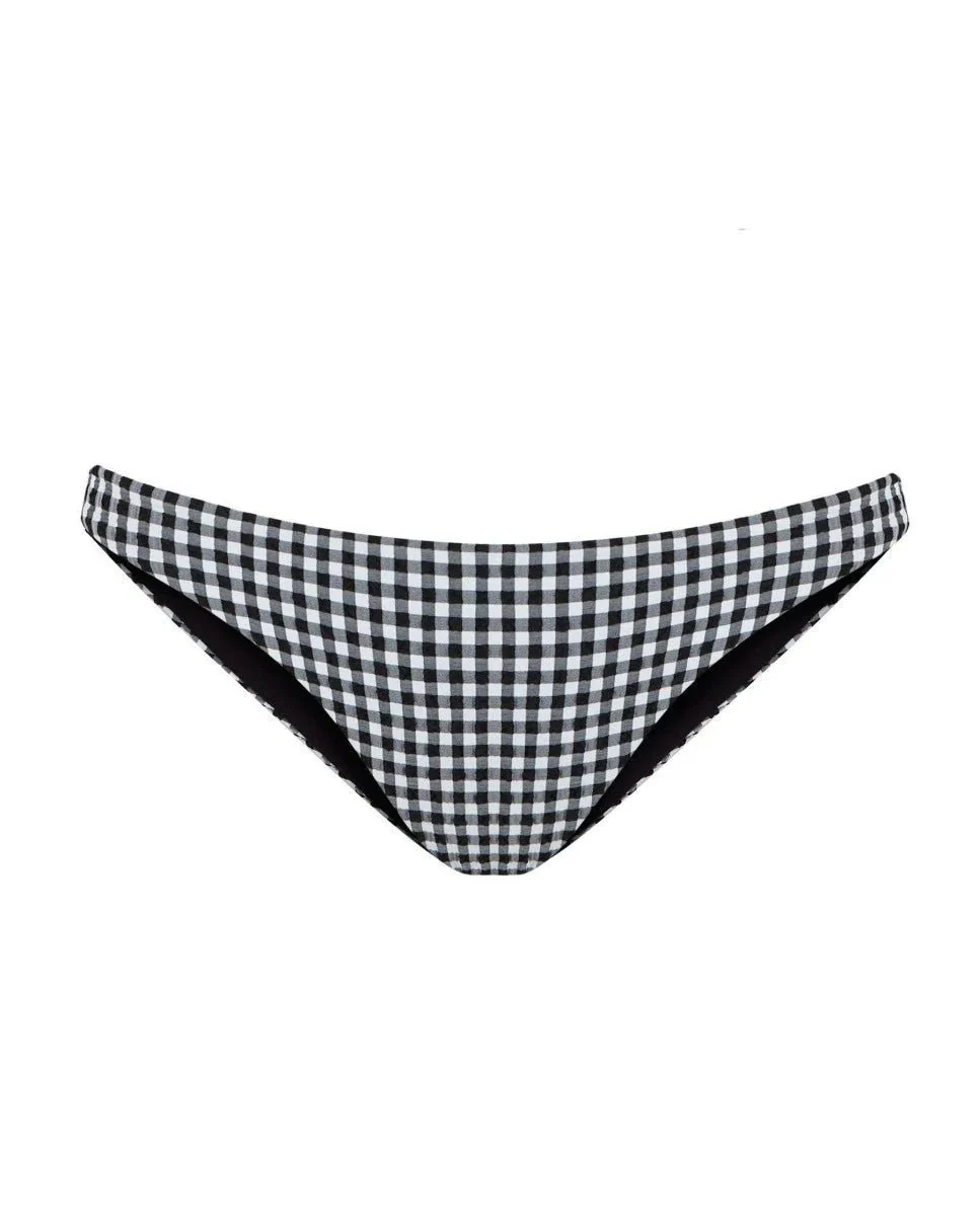 Bas De Bikini Vichy Black & White - Noir - Image 5