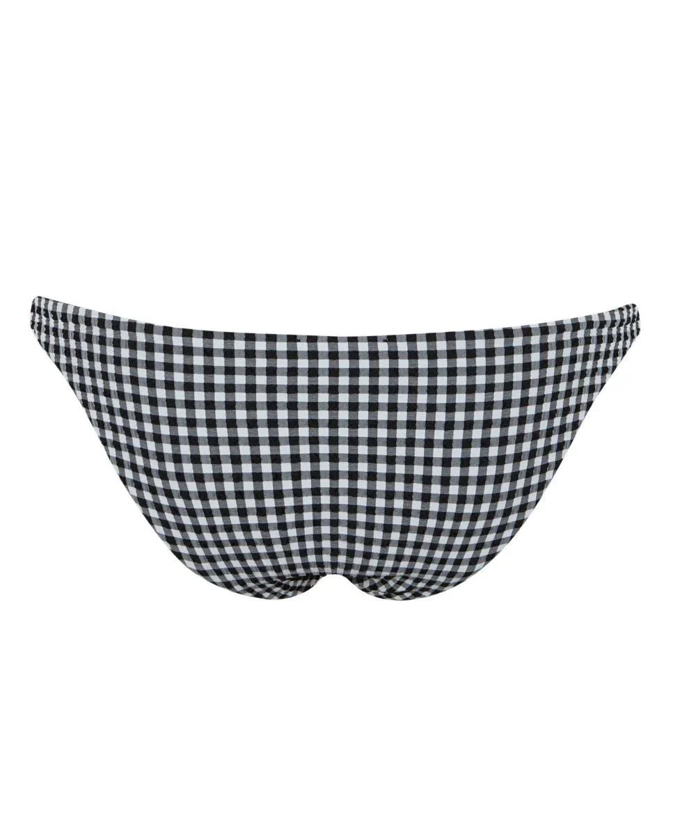 Bas De Bikini Vichy Black & White - Noir - Image 6