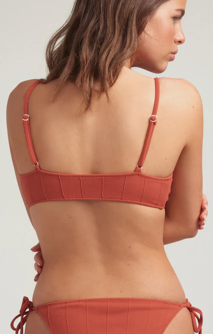Haut De Bikini Lace Terracota - Marron - Image 2