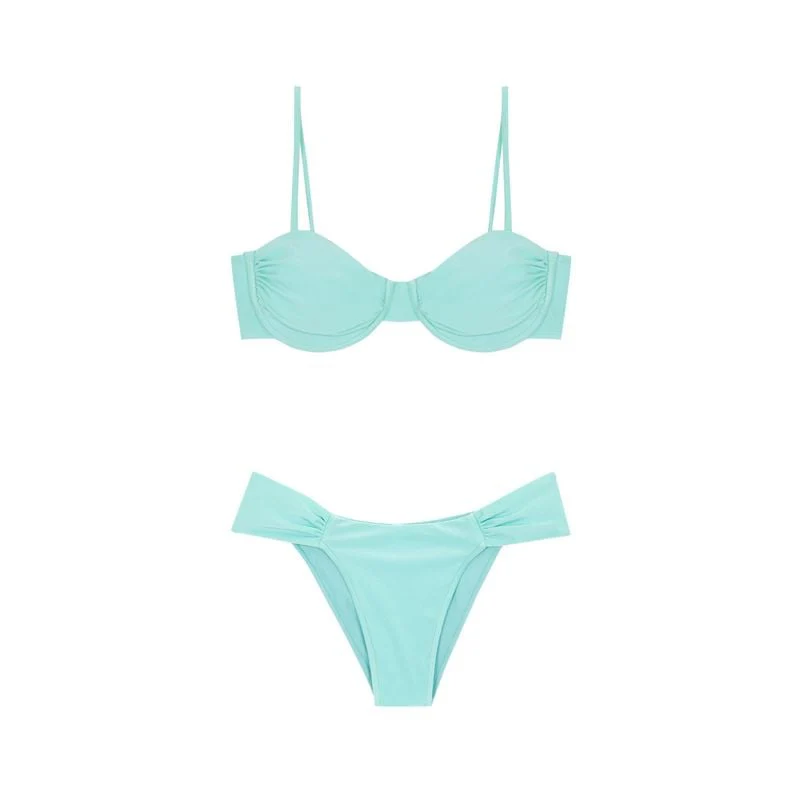 Haut Bikini Balconette Turquoise - Image 2