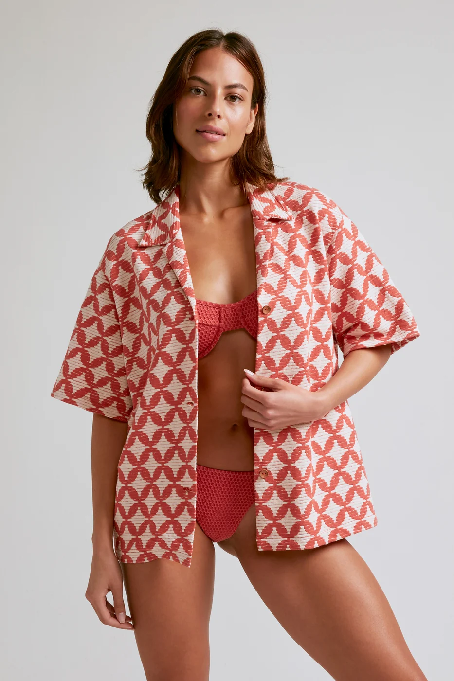Chemise Zama Red - Rouge - Image 4