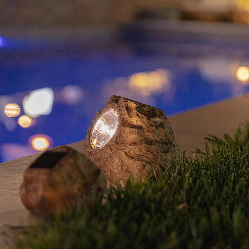 Décoration Lumineuse Solaire - 3X Rocky Brown - Image 2