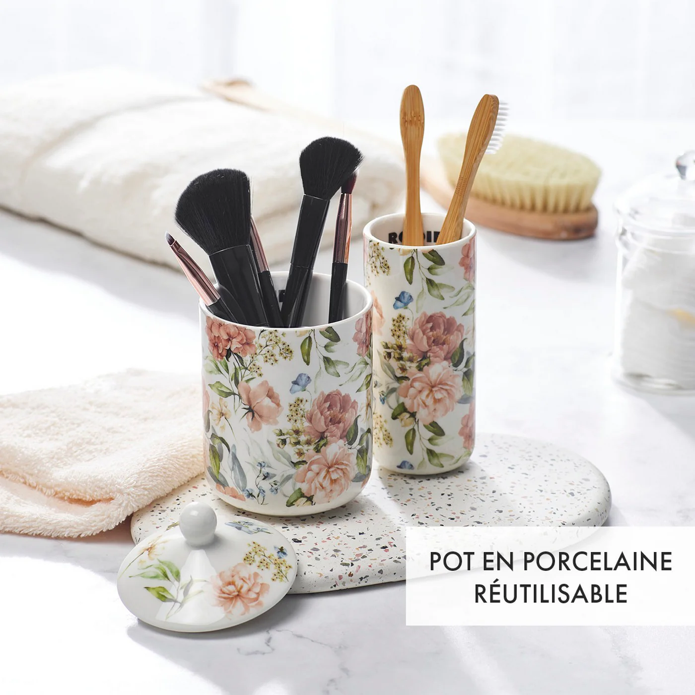 Bougie Parfumée En Pot De Porcelaine - Figuier - Dutch Flowers - Image 5