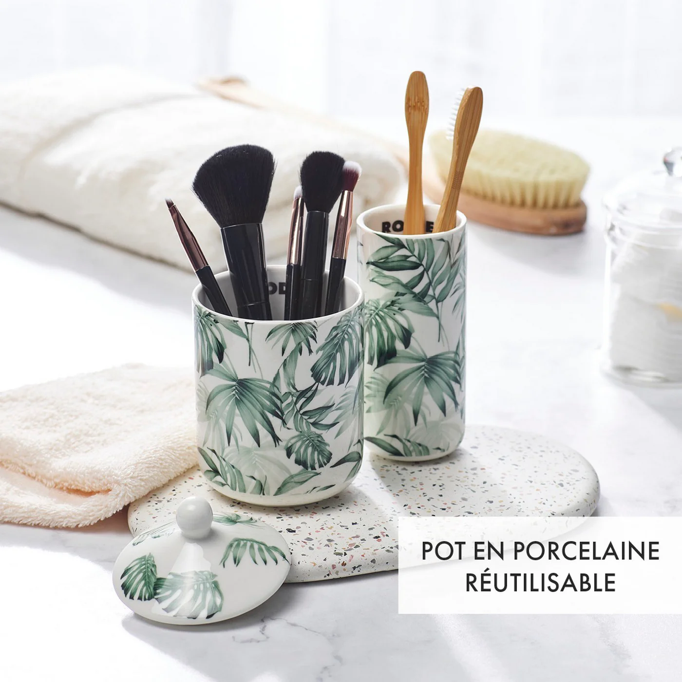 Bougie Parfumée En Pot De Porcelaine - Figuier - Jungle - Image 3