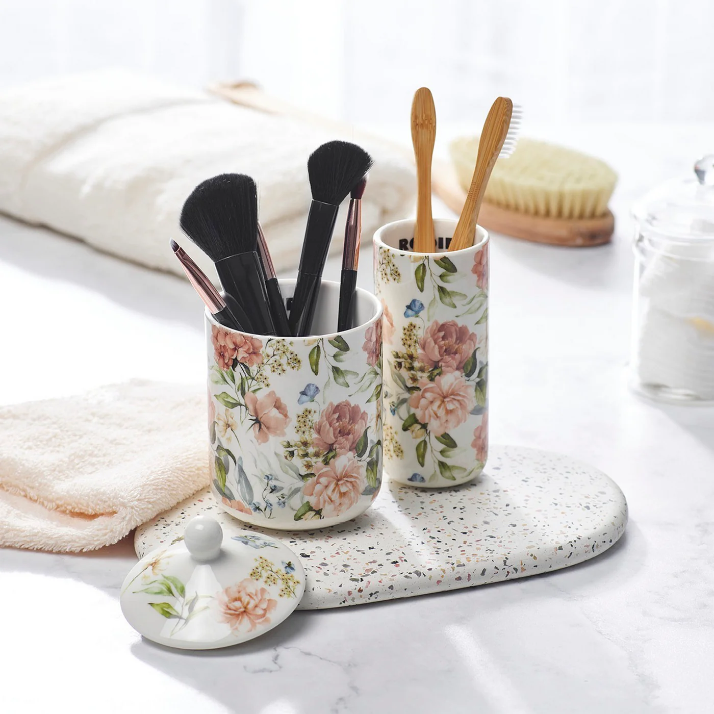 Bougie Parfumée En Pot De Porcelaine - Jasmin & Ylang - Dutch Flowers - Image 4