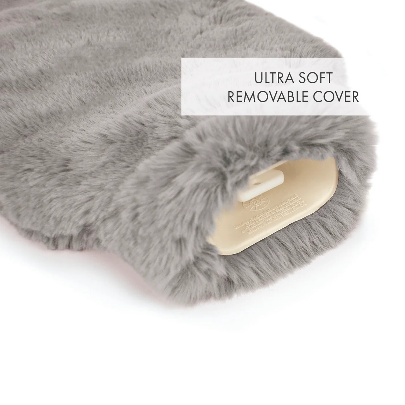 Bouillotte Avec Housse - Gris - Uni - Image 3
