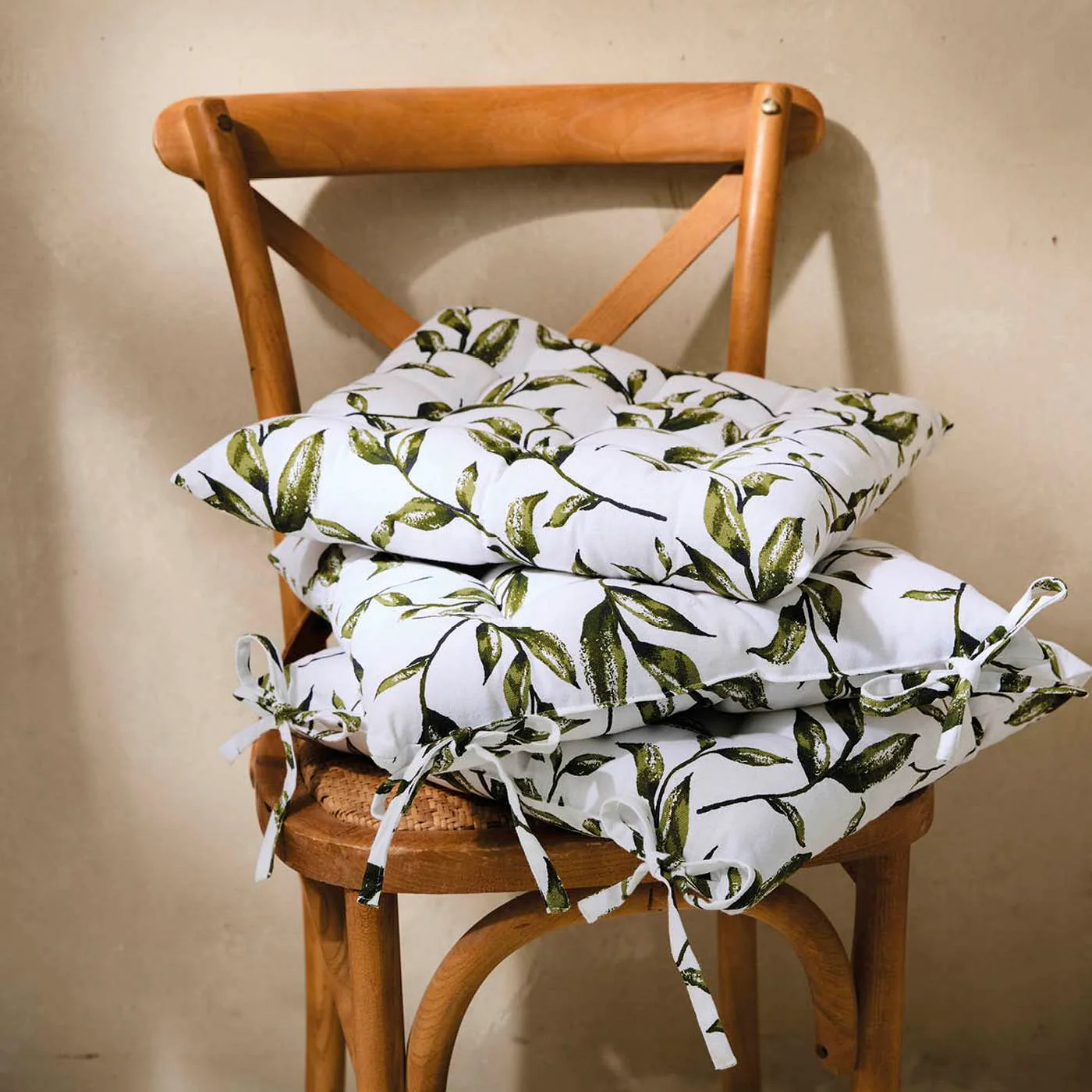 Coussin De Chaise - Coton - Blanc - Image 2