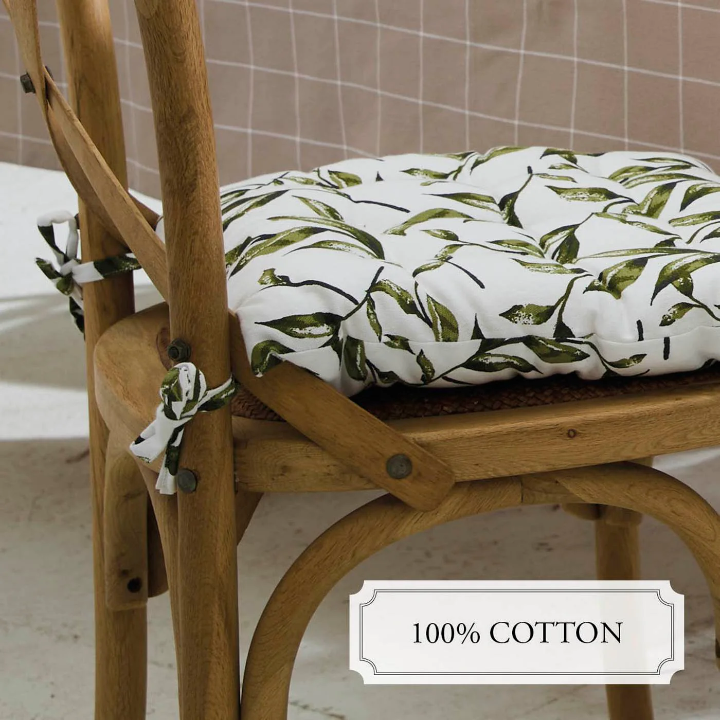 Coussin De Chaise - Coton - Blanc - Image 4
